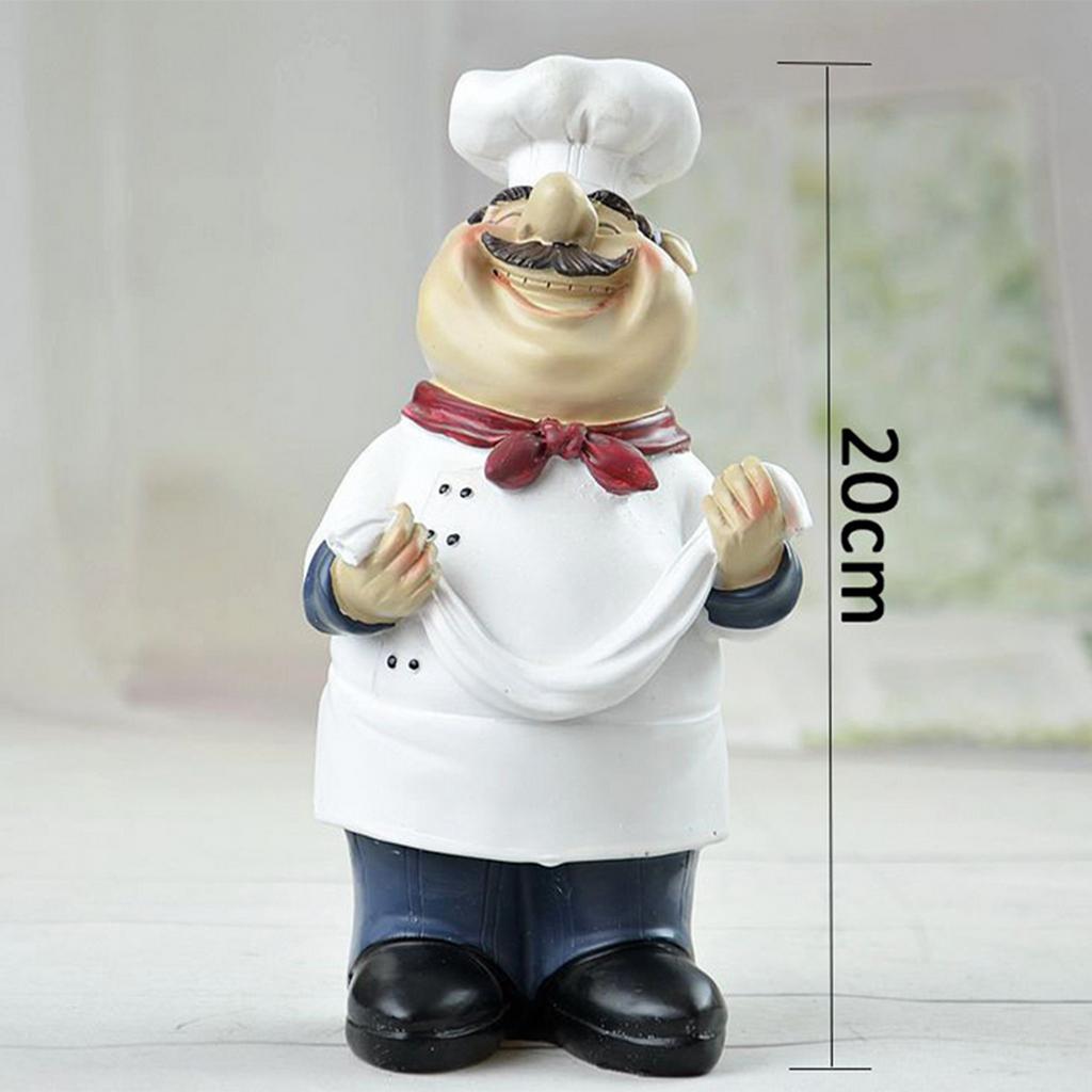 resin chef statue