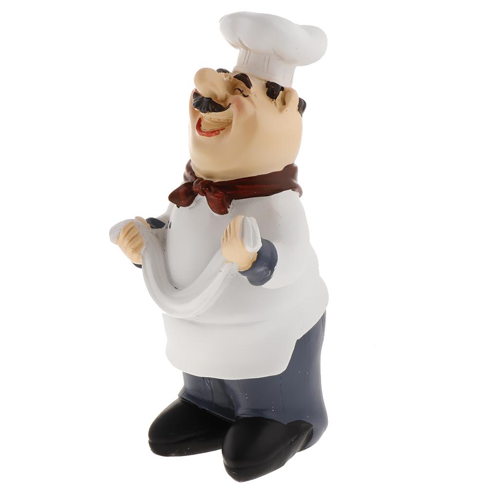 Italian Chef Shaped Kitchen Ornaments Resin Cook Statue Size-2
