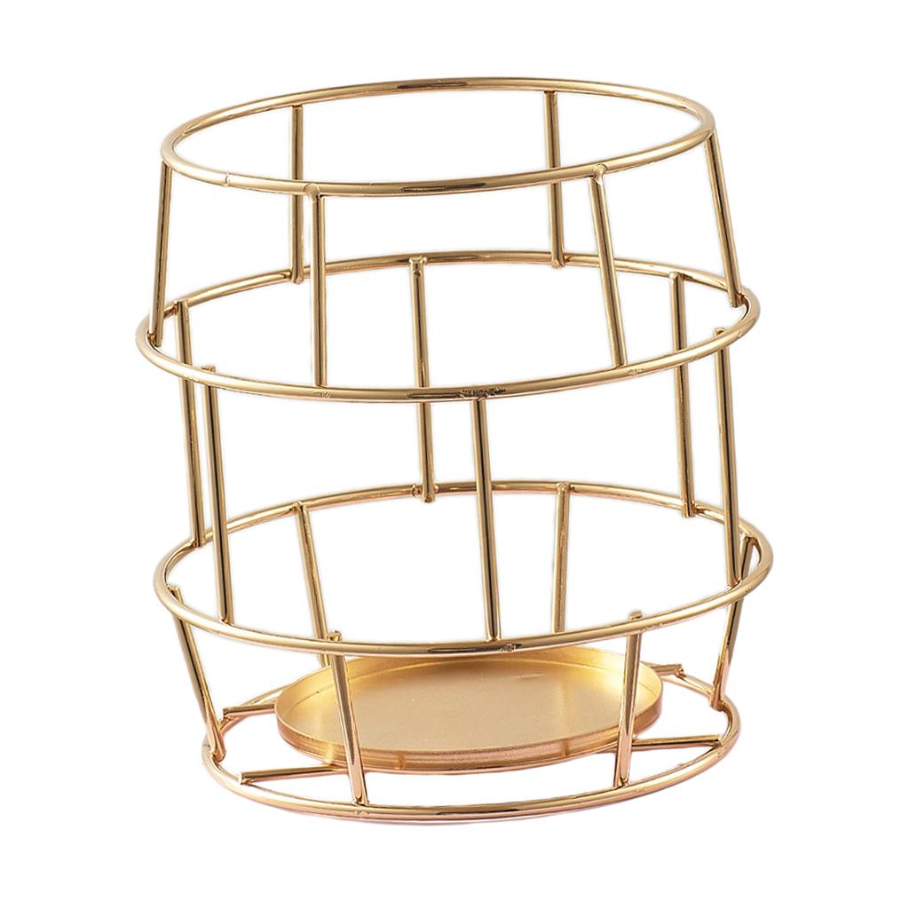 Nordic  Style 3D Geometric Metal 3 Tier Shade Candle Holder  M