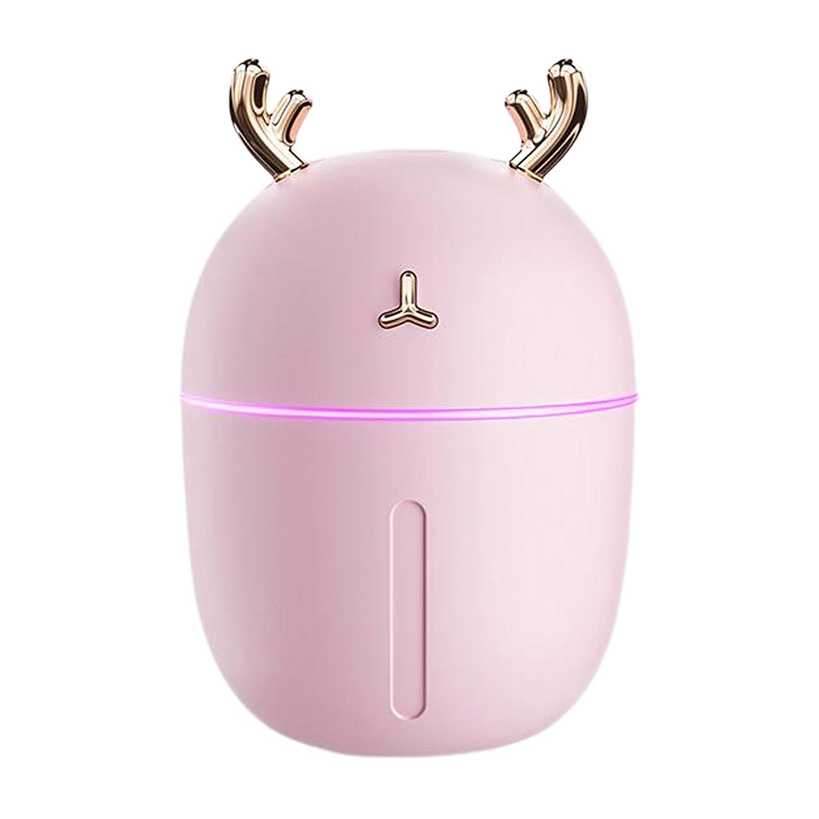 300ML Mini Humidifier Cute Essential Oil Diffuser Air Purifier Pink 2