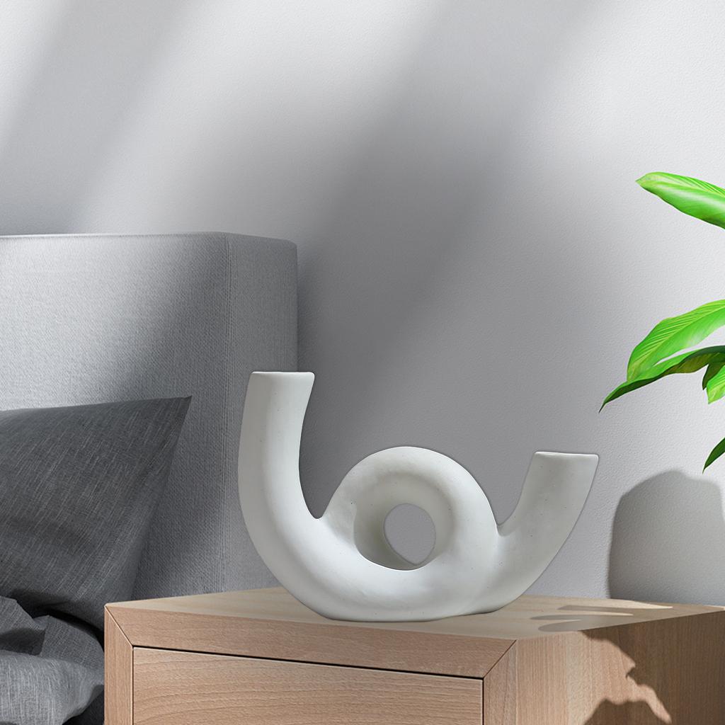 Elegant Ceramic Vase Simplest Decorative Studio Bookcase Decor Centerpiece I