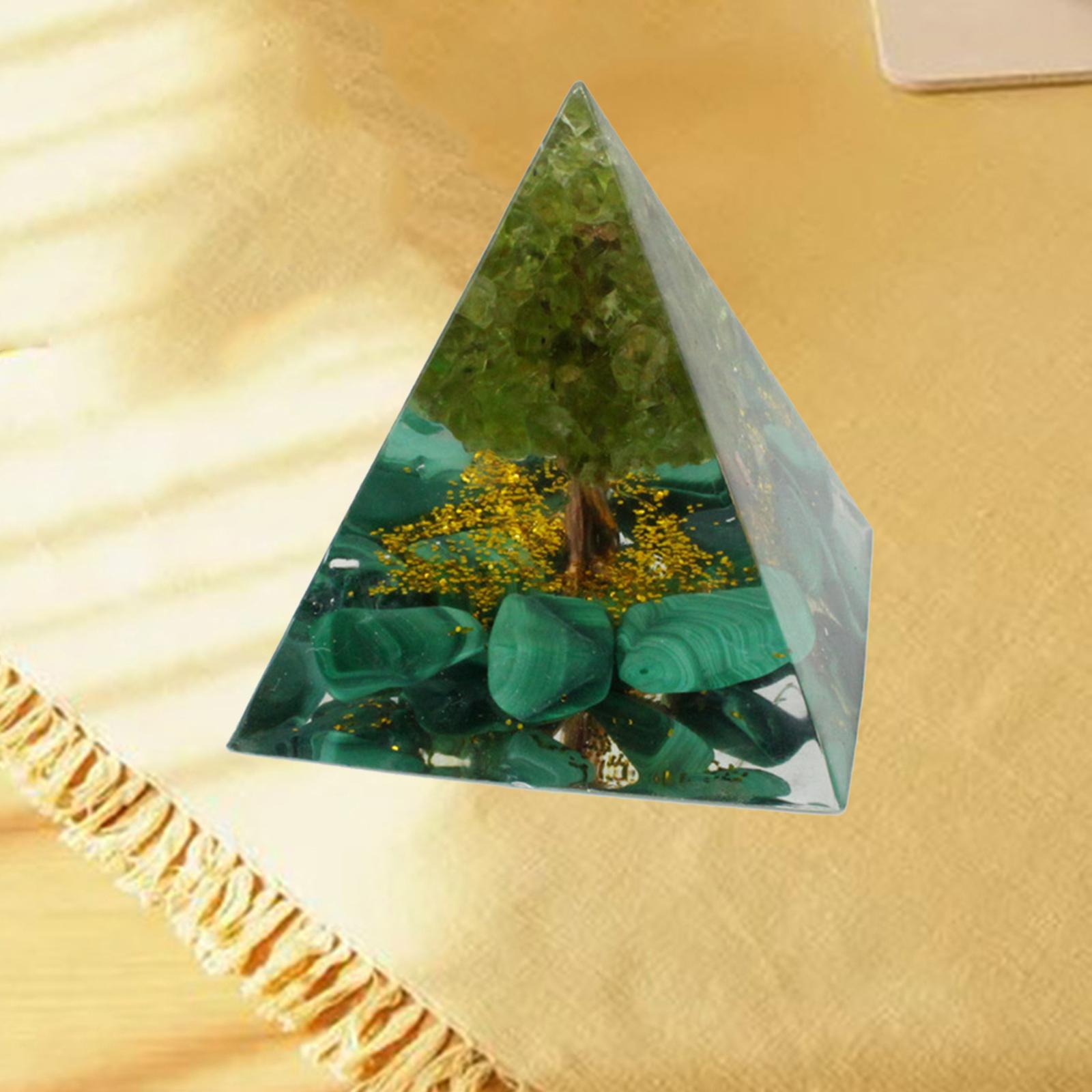 Orgone Crystal Pyramid Kit Natural Gemstone Stone Home Decor Jewelry Making