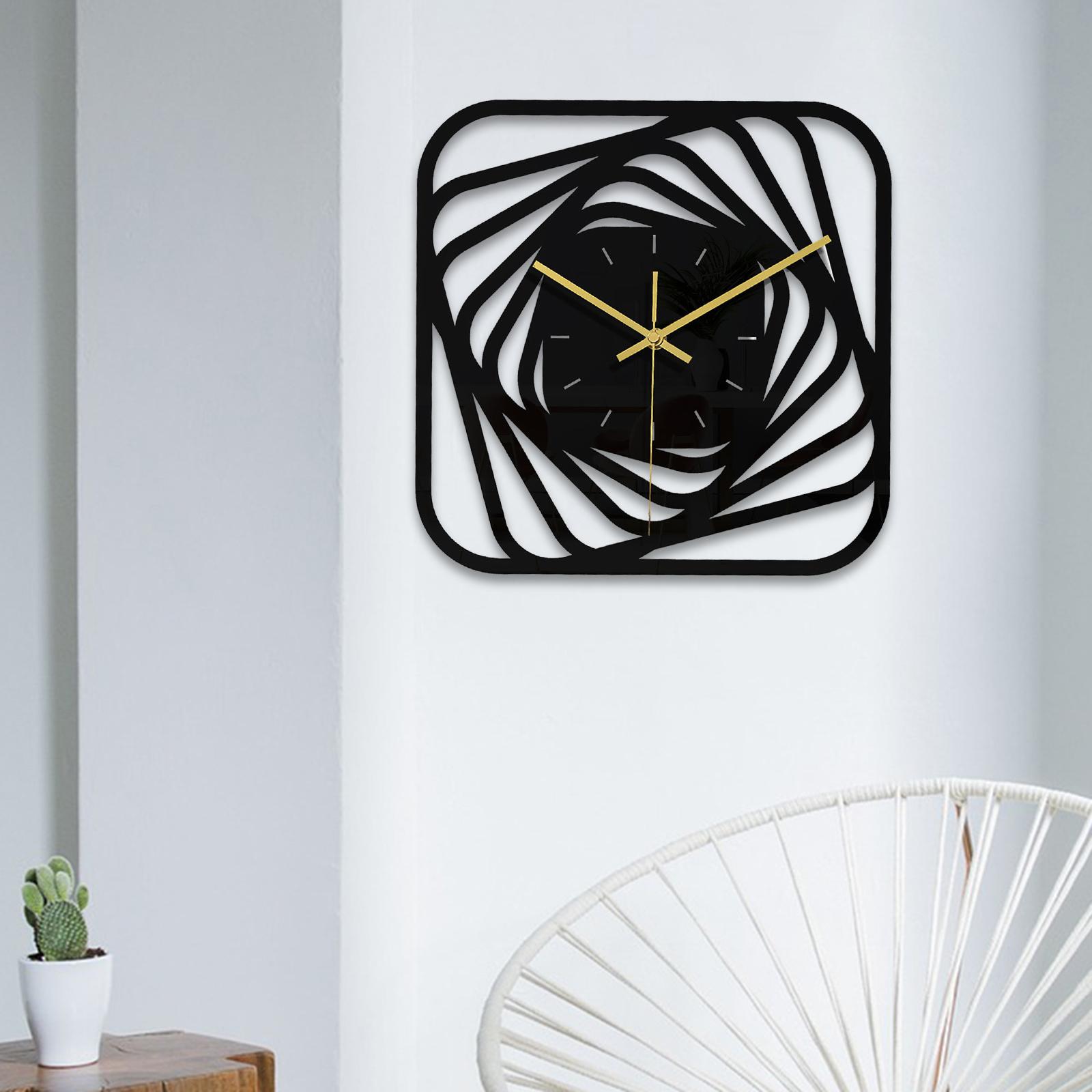 Minimalist Wall Clock Battery Operated Bedroom Art Design Silent Clocks C