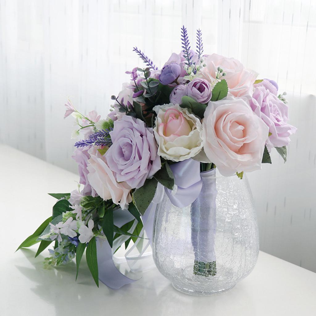 Wedding Holding Bouquets Artificial Flowers Celebrations Activity Home Decor