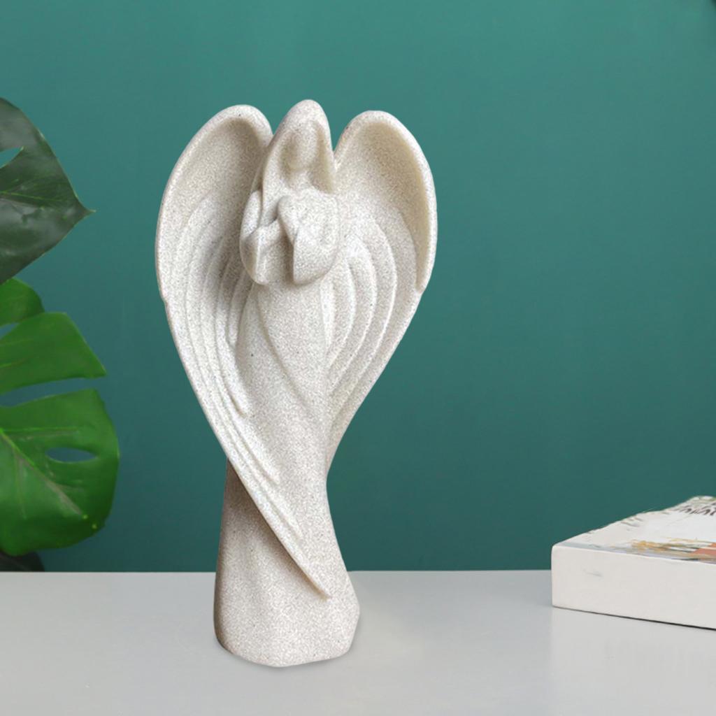 Angel Wing Statue Sculpture Ornaments Accessories for Home Decor hug chest