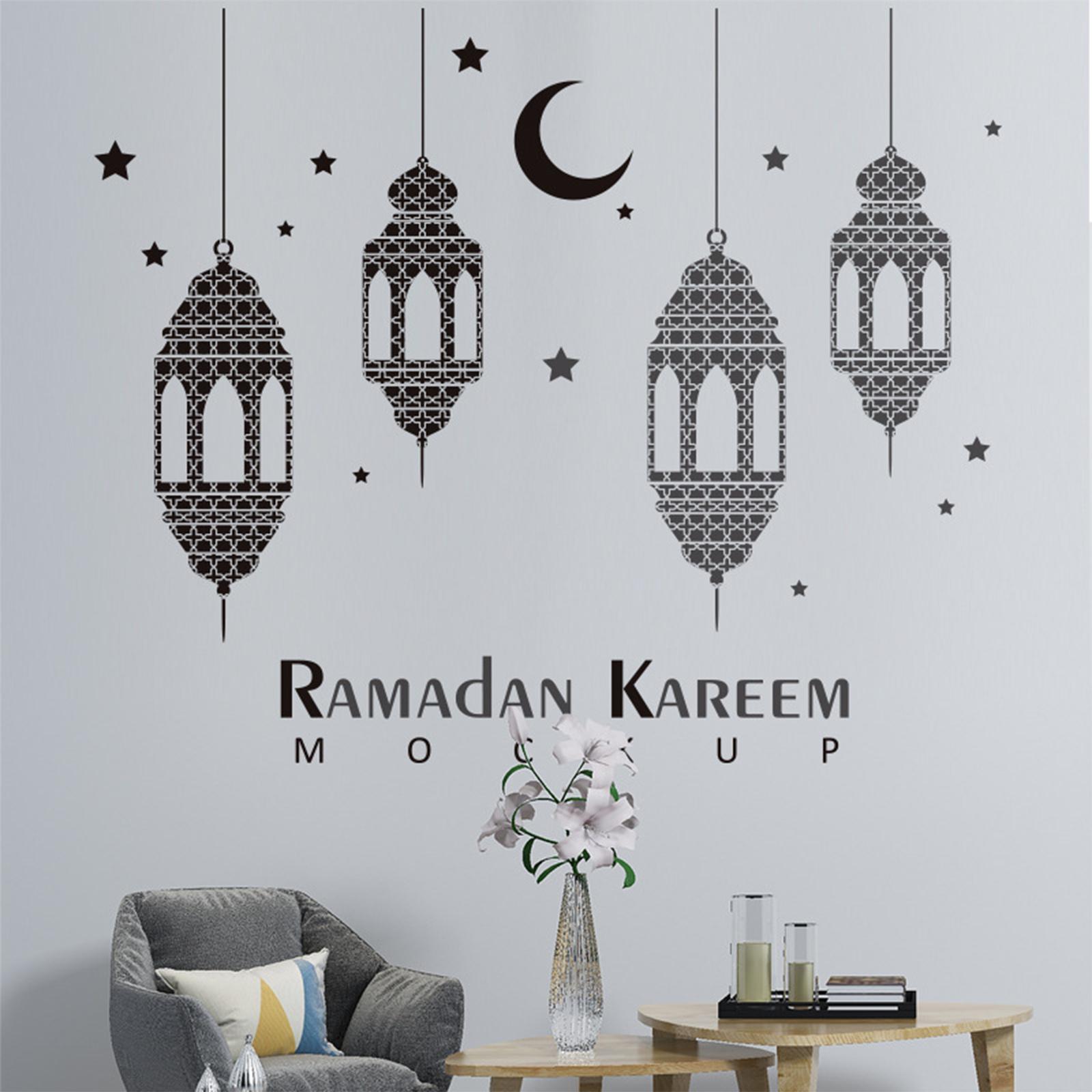 Ramadan Islamic Wall Stickers Party Supplies Wallpaper Window Sticker Art