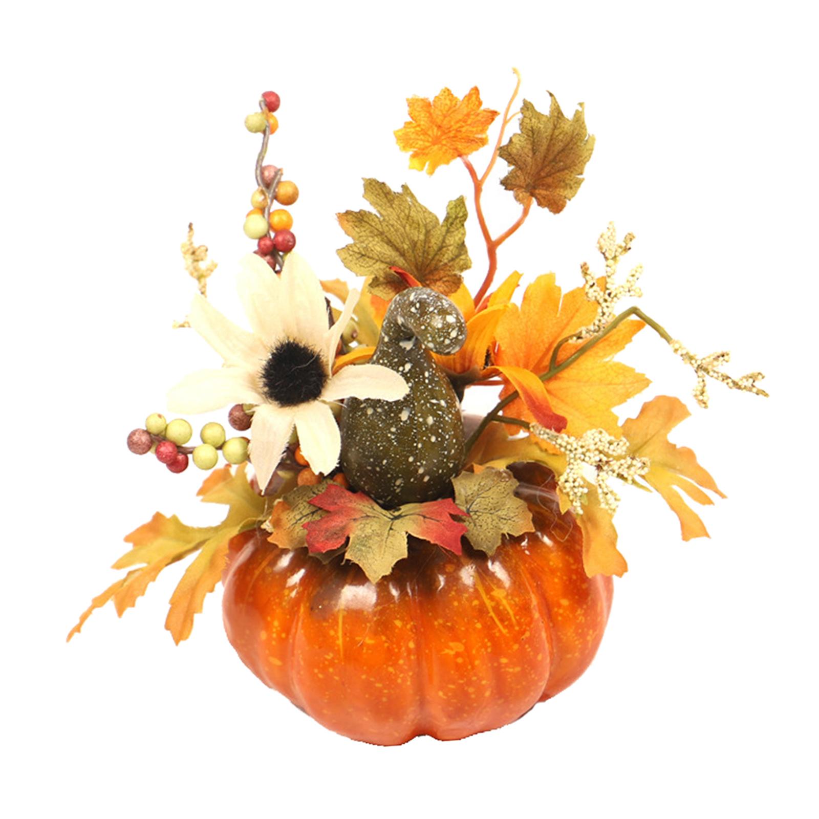 Pumpkin Maple Leaf Ornament