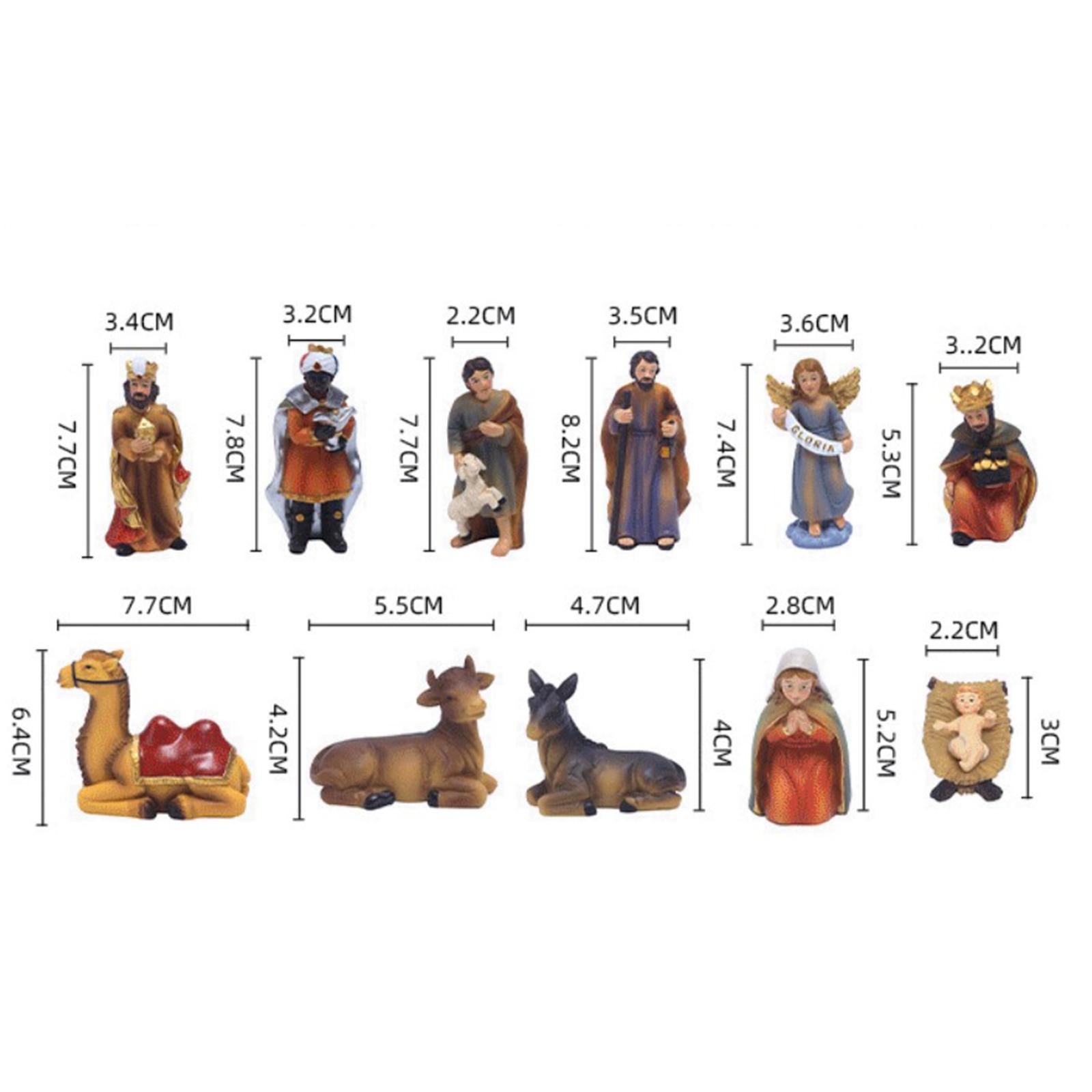 11x Birth Nativity Scene Tabletop Catholic Decoration Collection