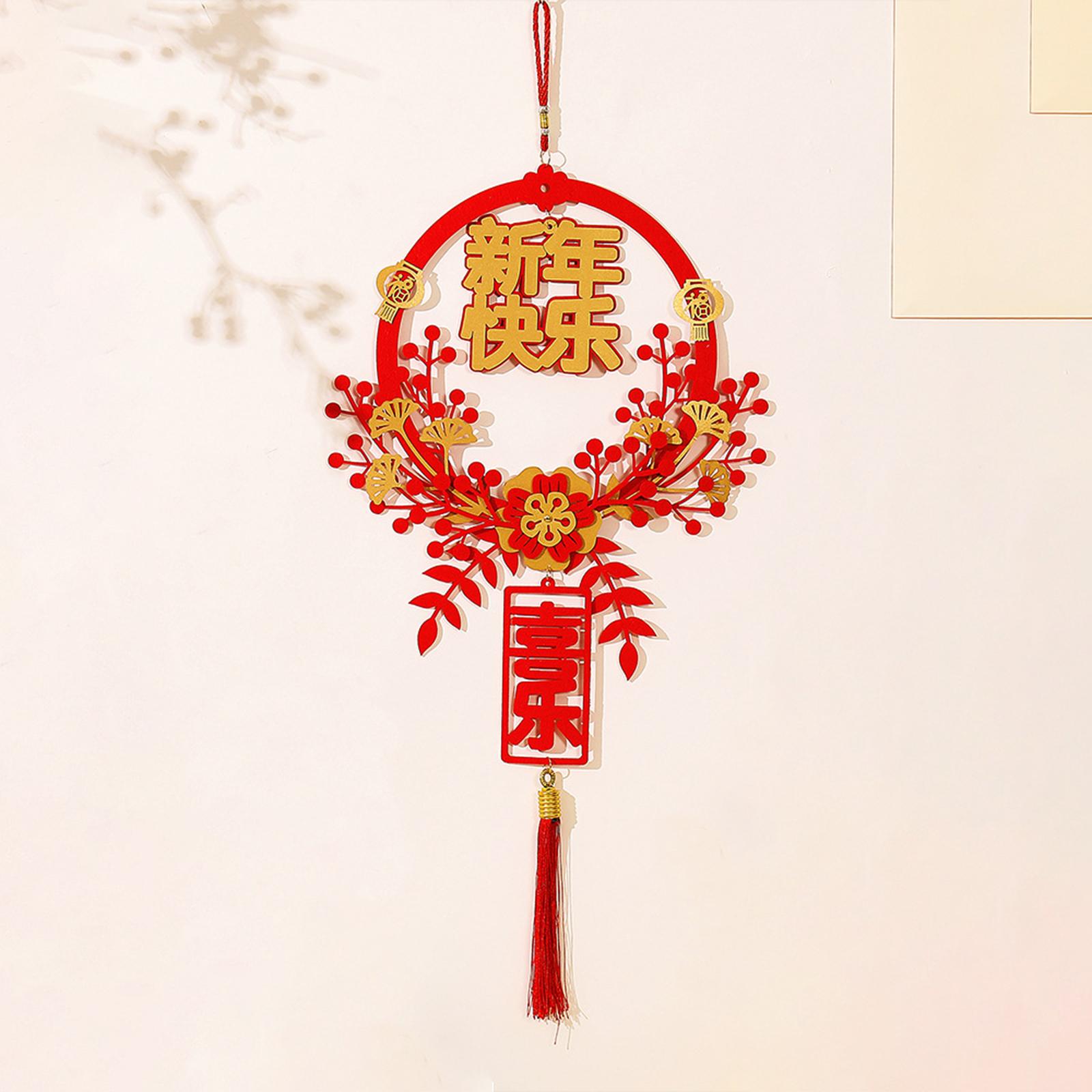 Chinese New Year Hanging Decorations Tassel Pendant for Wall Door Decoration StyleC