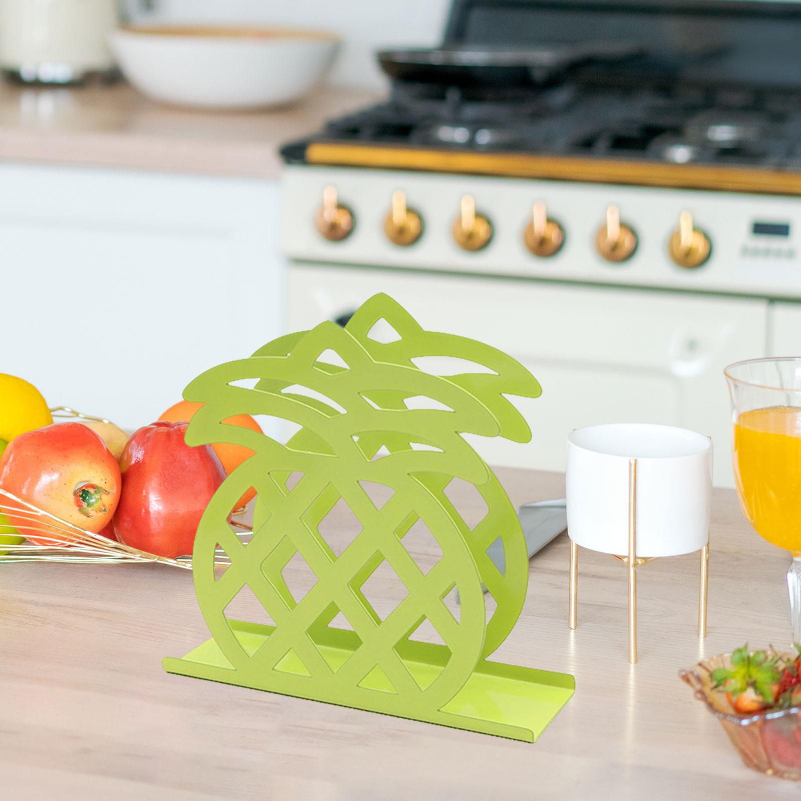 Paper Napkin Holder Stand Freestanding Tissue Dispenser for Dining Table Pineapple