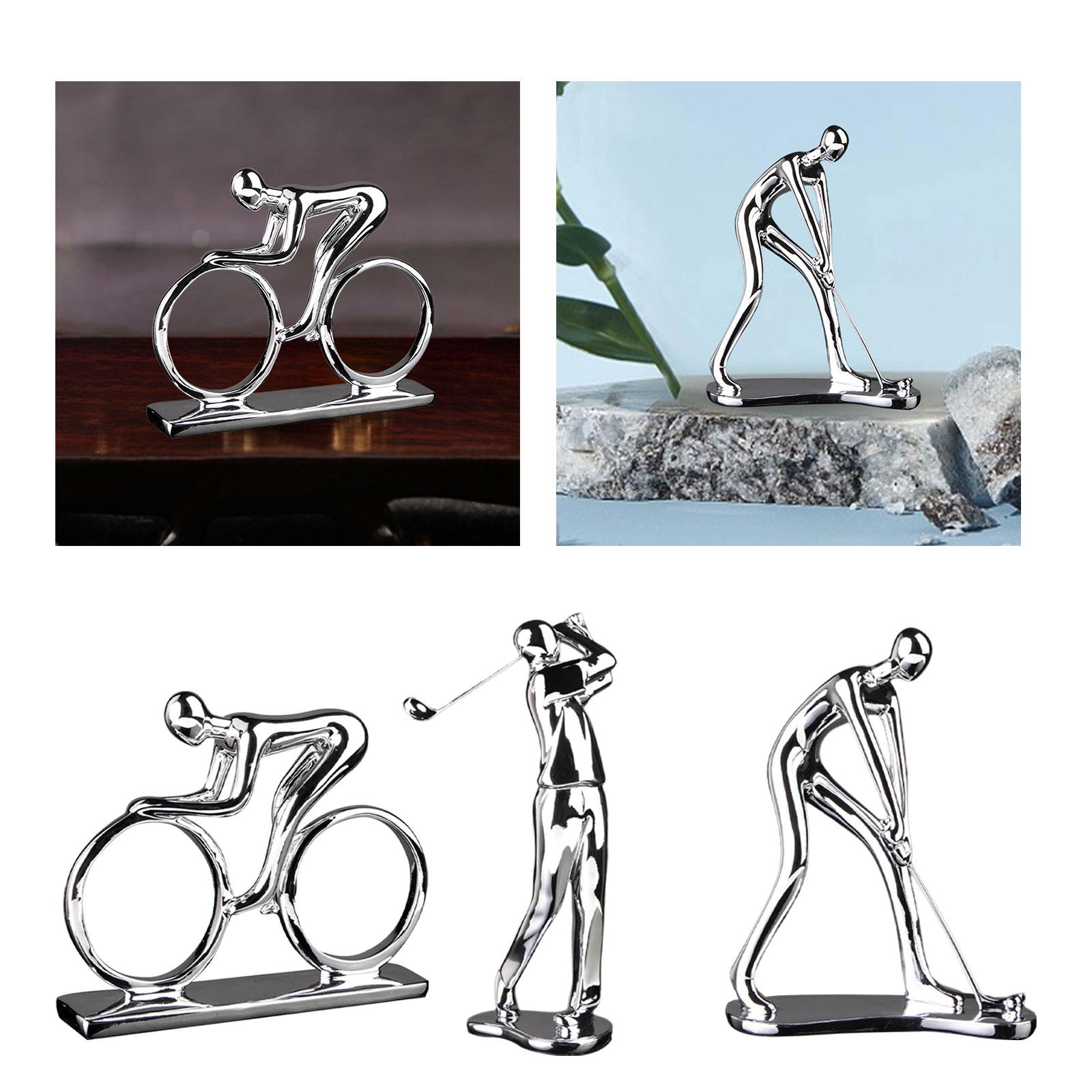 Sports Figure Statue Collectible Home Decor Figurine for Desktop Home Office Sports Bike