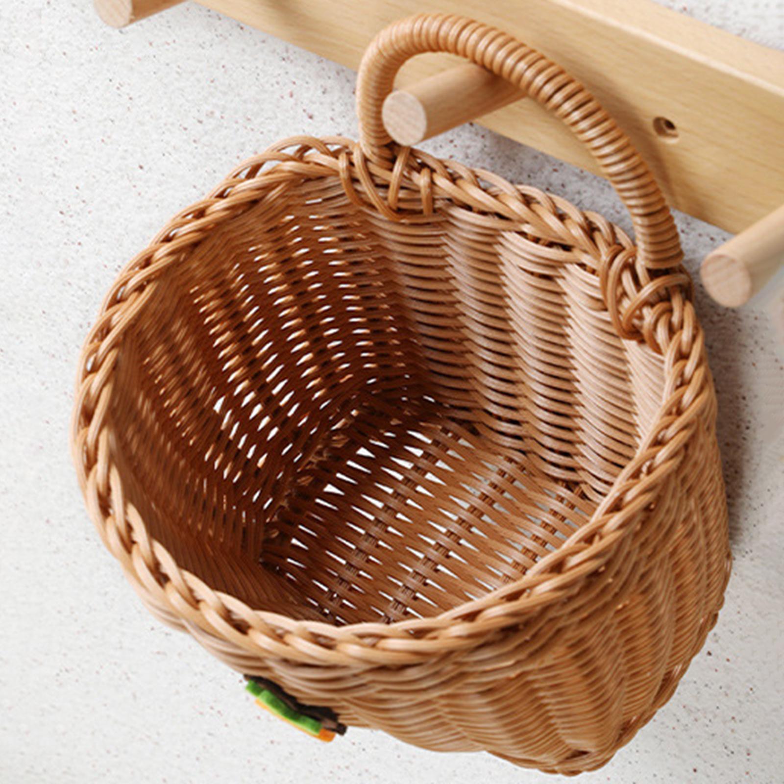 Wall Mount Basket Garden Washable Toiletries Ginger Towels Woven Wall Basket A