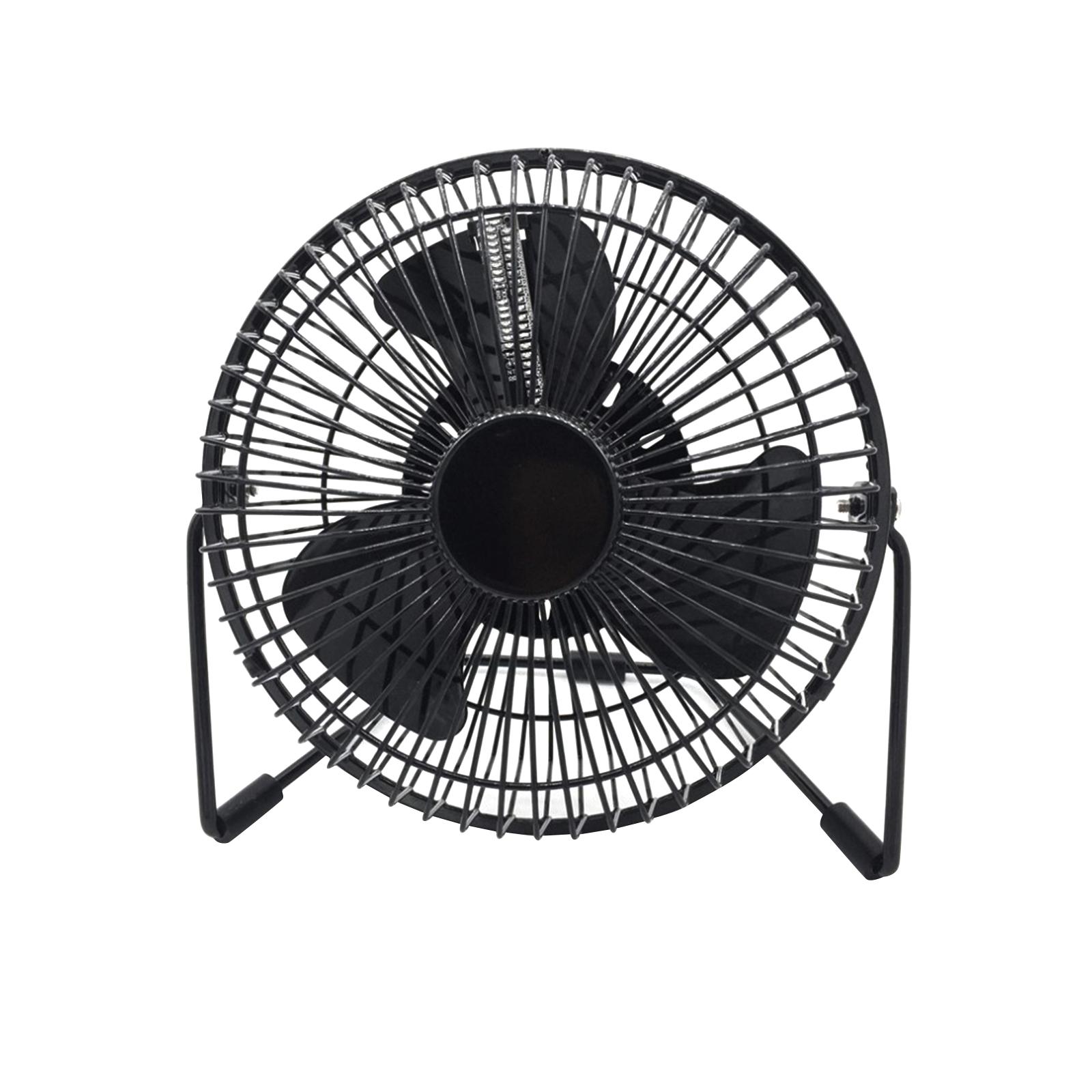 USB LED Clock Fan 6 Inch