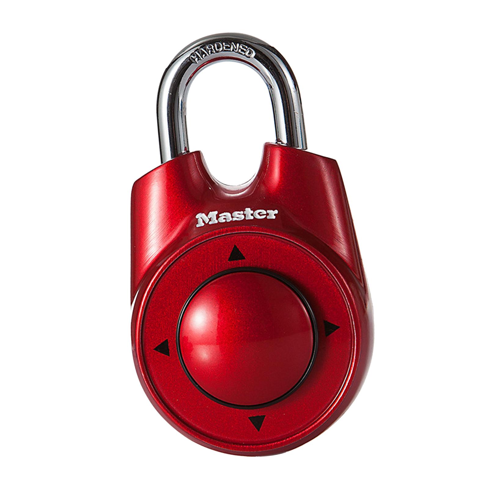 Combination Padlock Portable Travel Padlock for Luggage Fences Going Outside Red