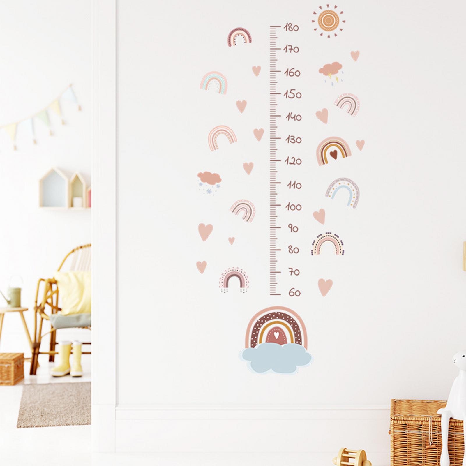 Height Growth Chart Wall Sticker Wallpaper for Bedroom Classroom Living Room