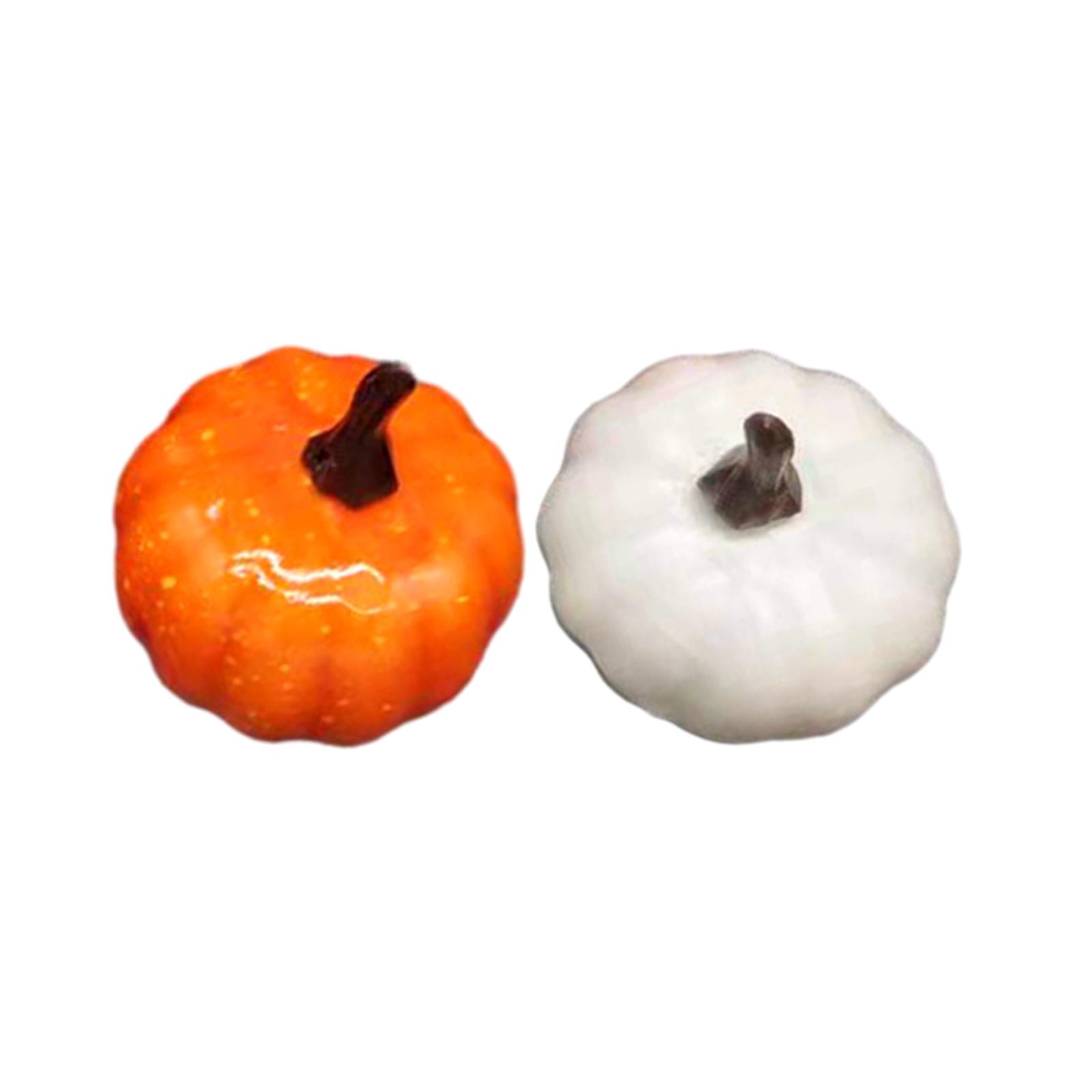 Artificial Pumpkins Vegetable Model Halloween Ornaments for Autumn Christmas Style B