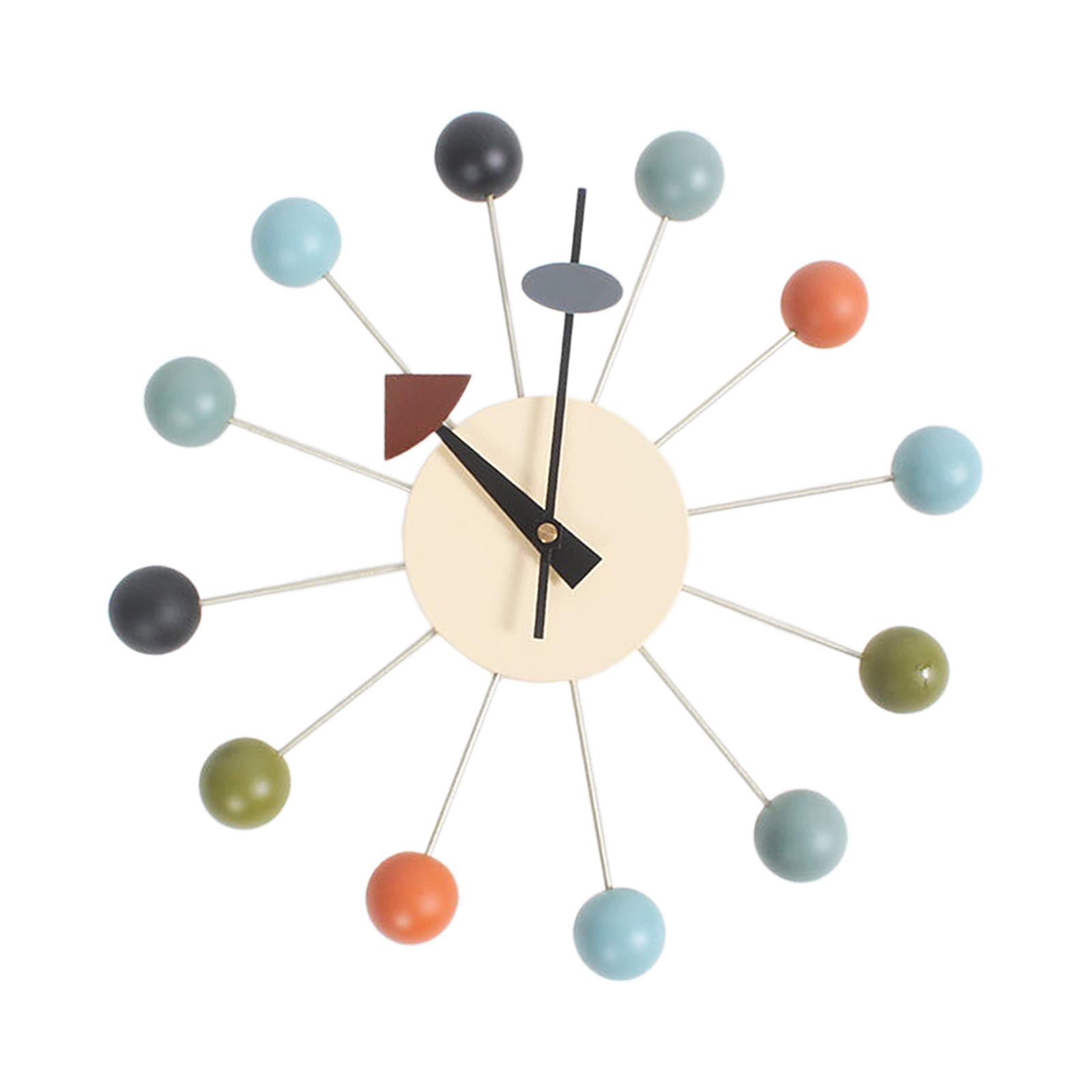 Round Ball Wall Clock Colorful