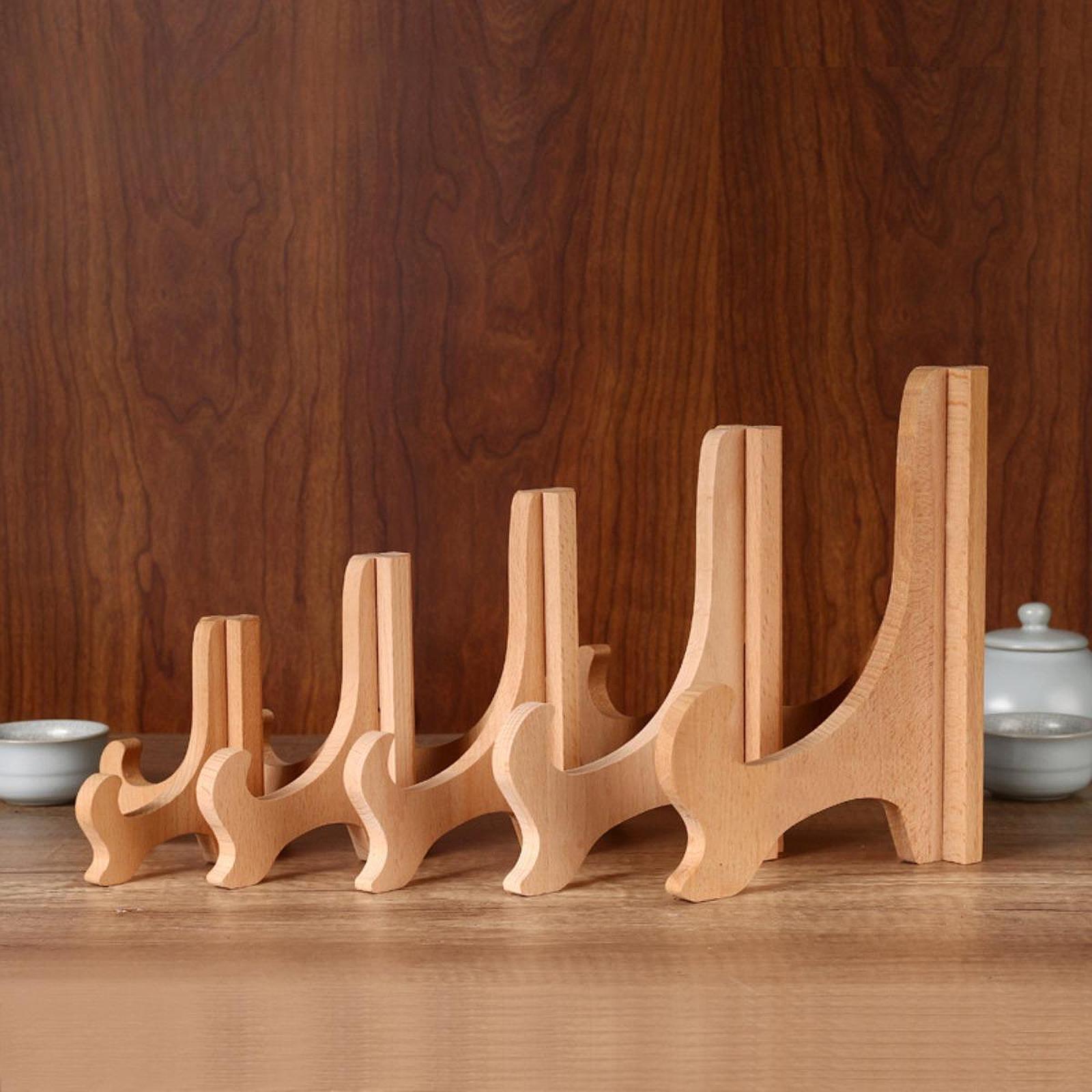 Wooden Easels Weddings Collection Birthdays Office Photo Plate Stand Display 6inch