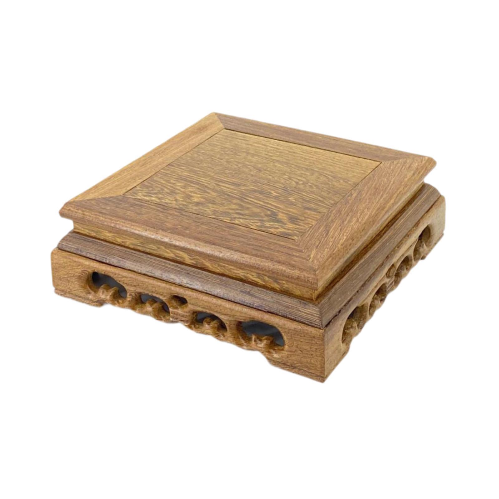 Wooden Planter Stand 18x18x6cm