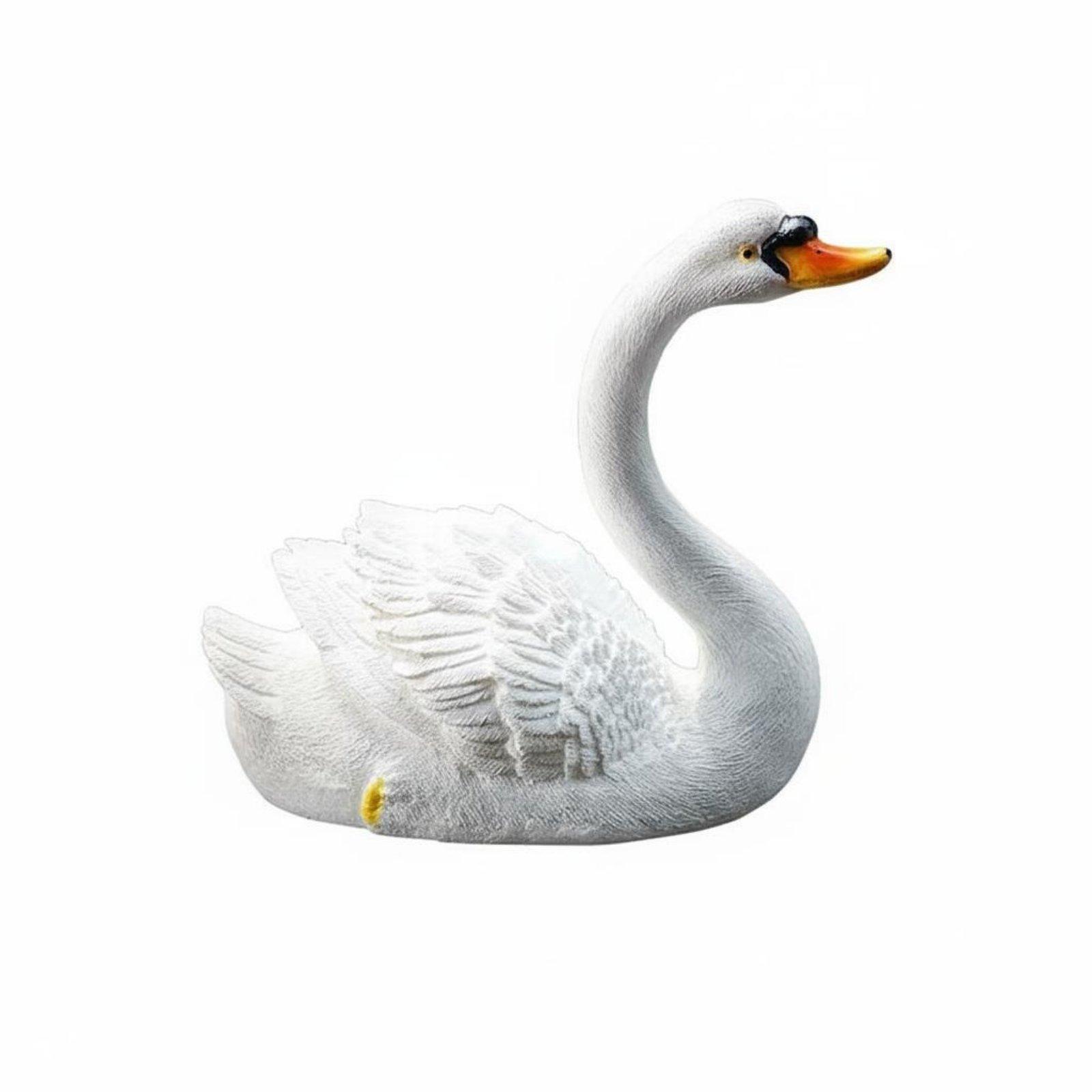 Buoyant Swan Resin Figurine