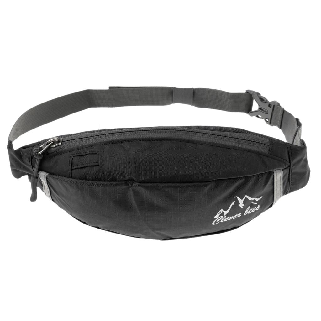 Outdoor Sport Runner Waterproof Waist Pack Black