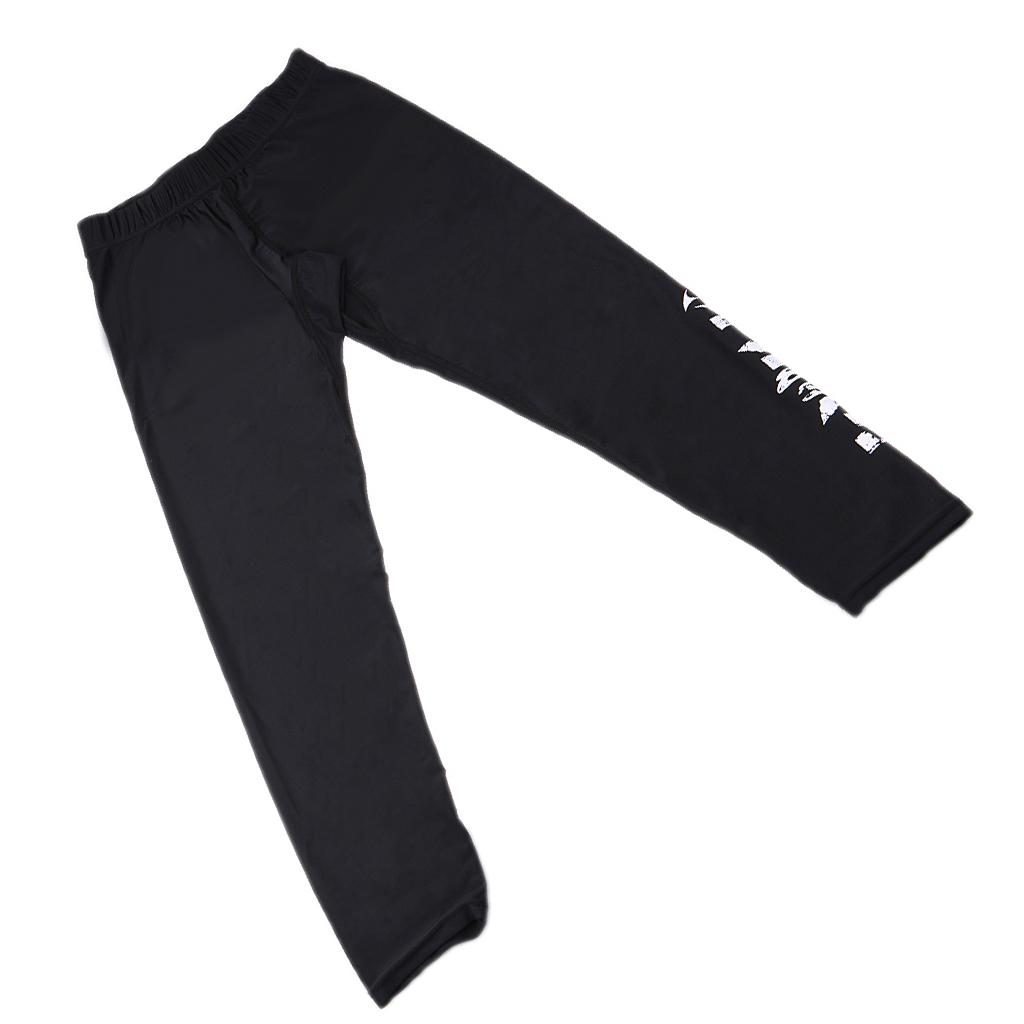 Men's Surfing Leggings Swimming Tights Diving Canoeing Pants Black