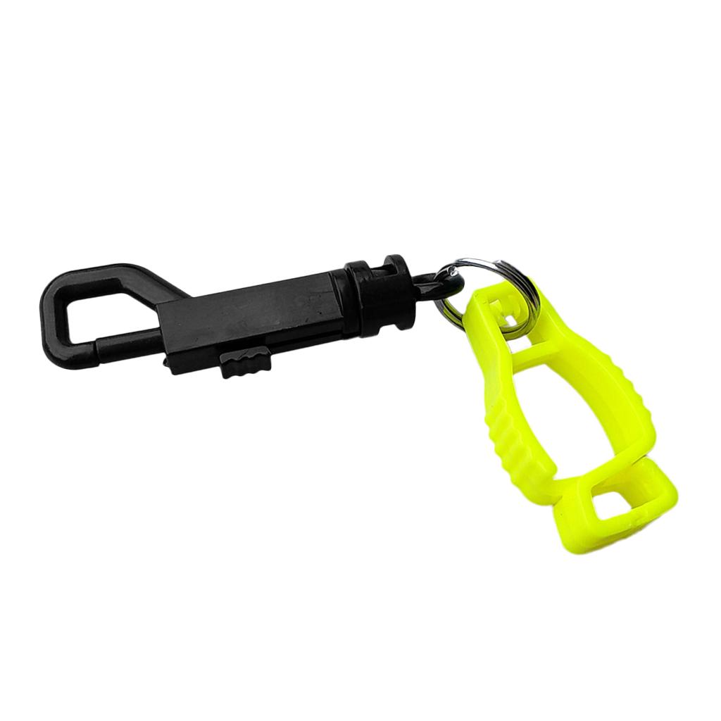 Safety Work Dive   Clip Clamp Holder Hanger with Bolt Snap Yellow