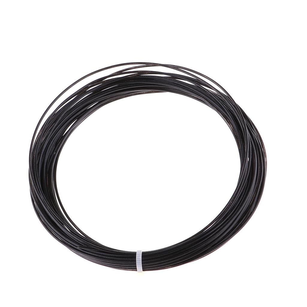 3x12m Tennis Racket Racquet String High Elastic Thread Line Black