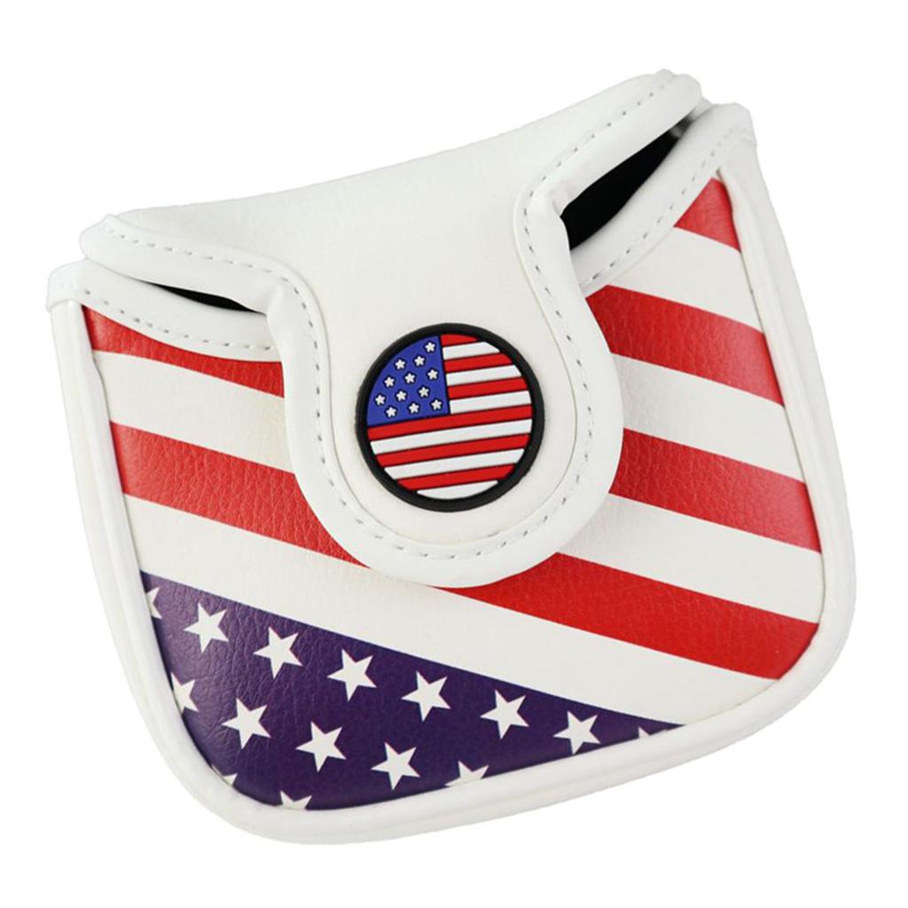 1pcs Magnetic Golf Mallet Head Cover Center Putter Headcover Club Protector