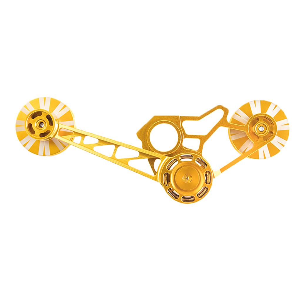 Bike Chain Tensioner Derailleur Rear Pulley Wheels Guide for Brompton Golden