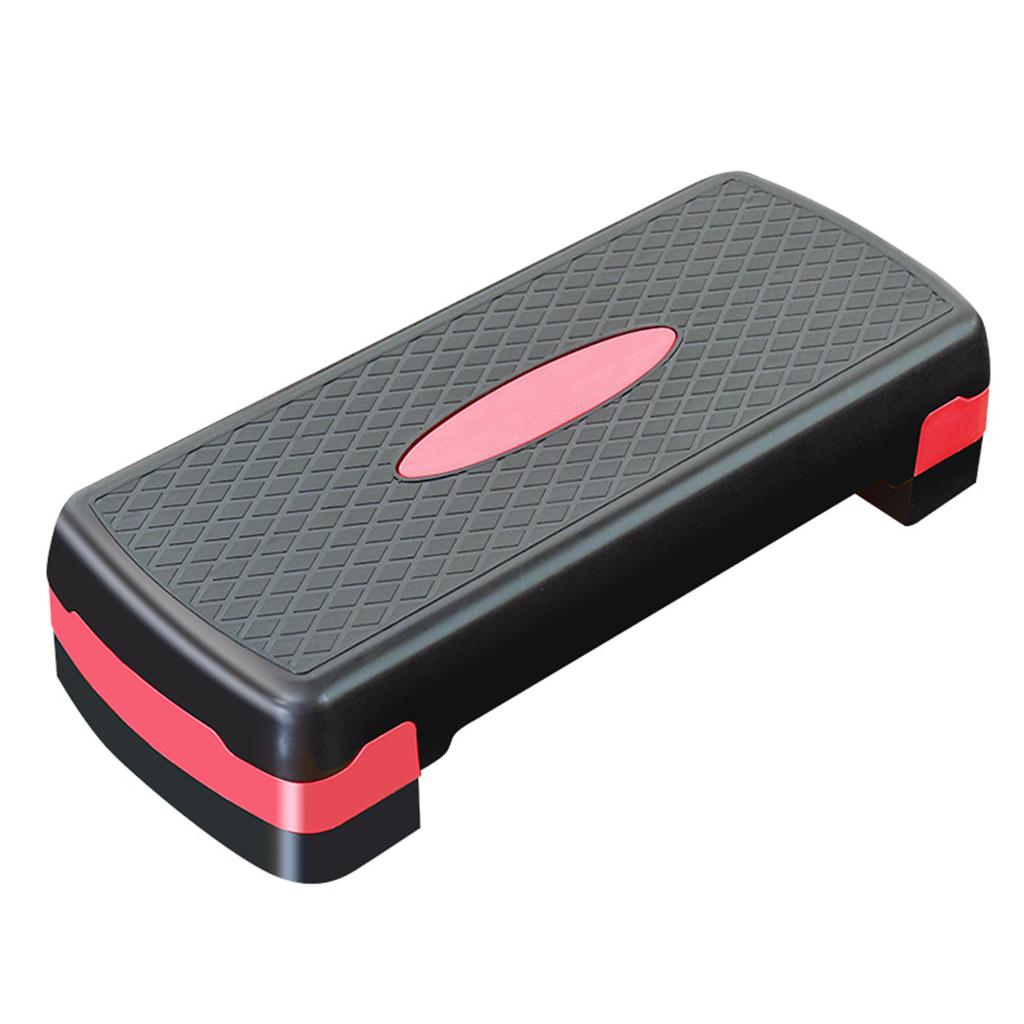 Aerobic Exercise Stepper Deck Riser 26.8in 2-Level Red