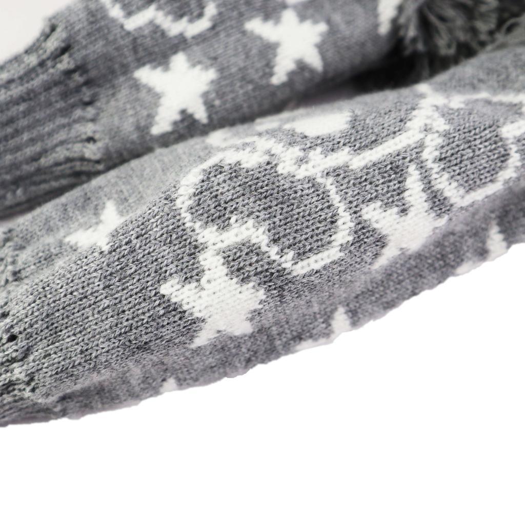 3pcs Golf Knitted Club Head Covers Driver, Fairway Headcover Black White