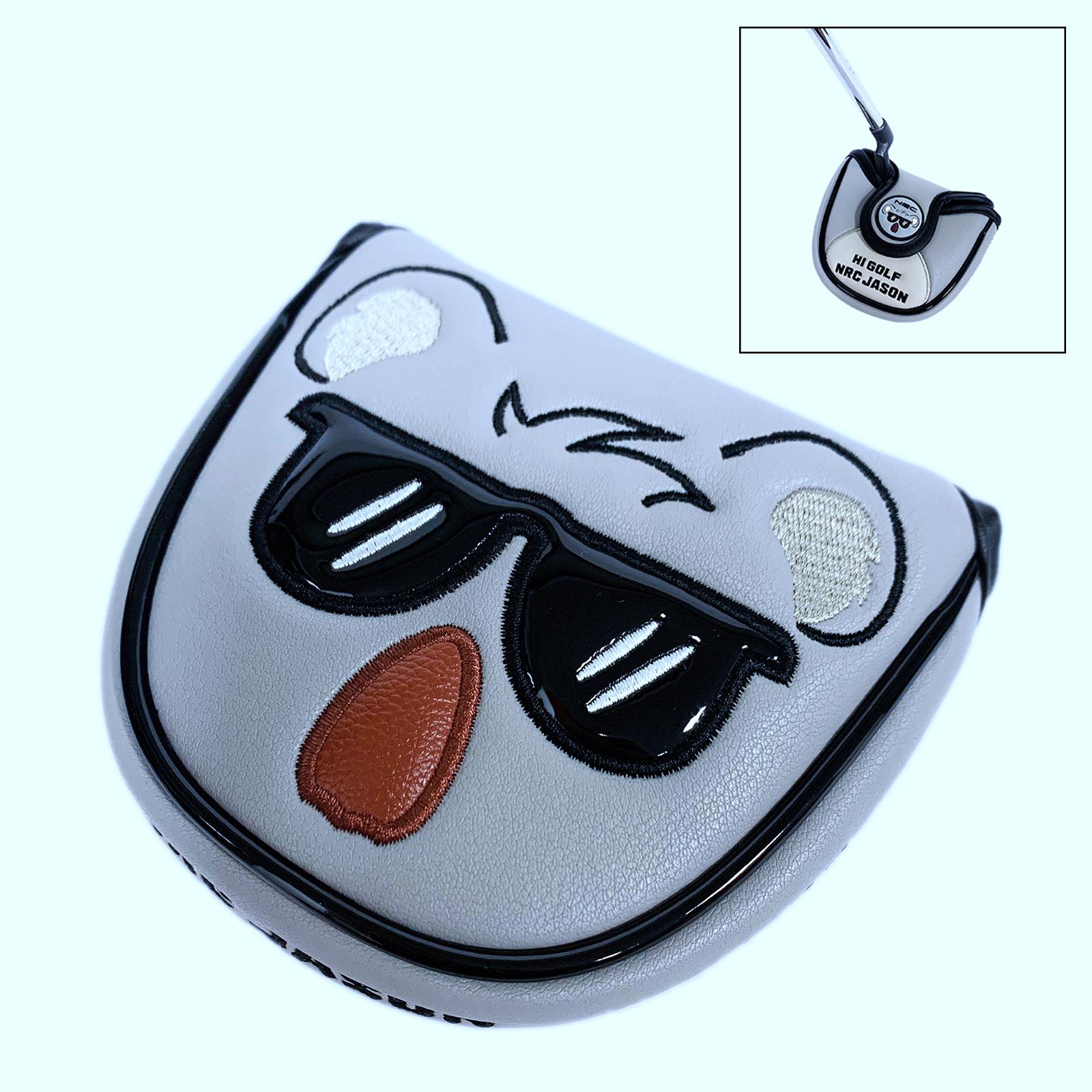 2xMagnetic Golf Club Headcover Center Putter Head Cover Protection  Mallet