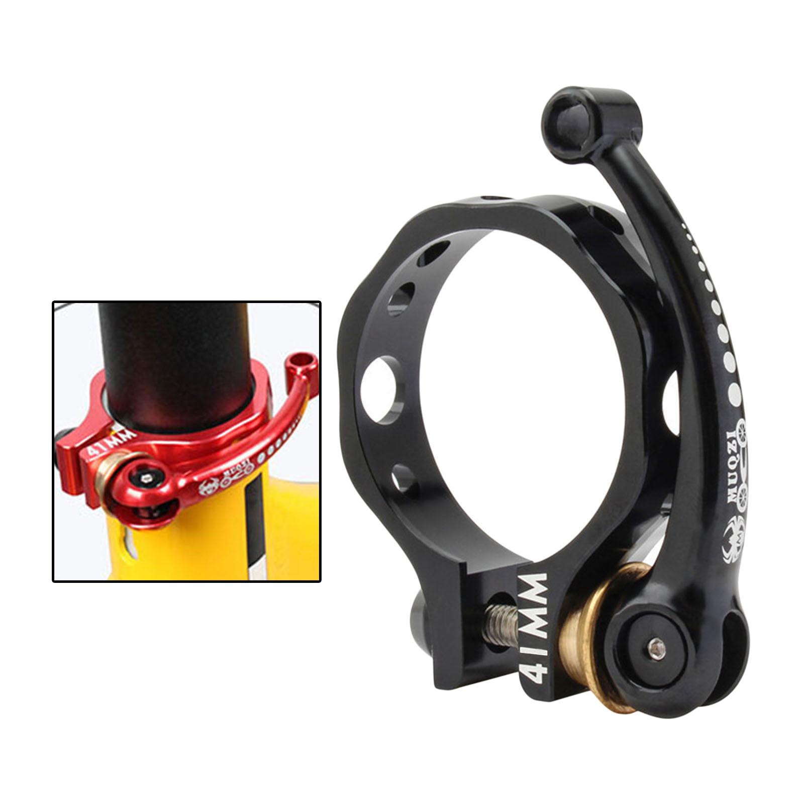 Folding Bike Seatpost Seat Post Clamp Collar Lever Quick Release Black 41mm