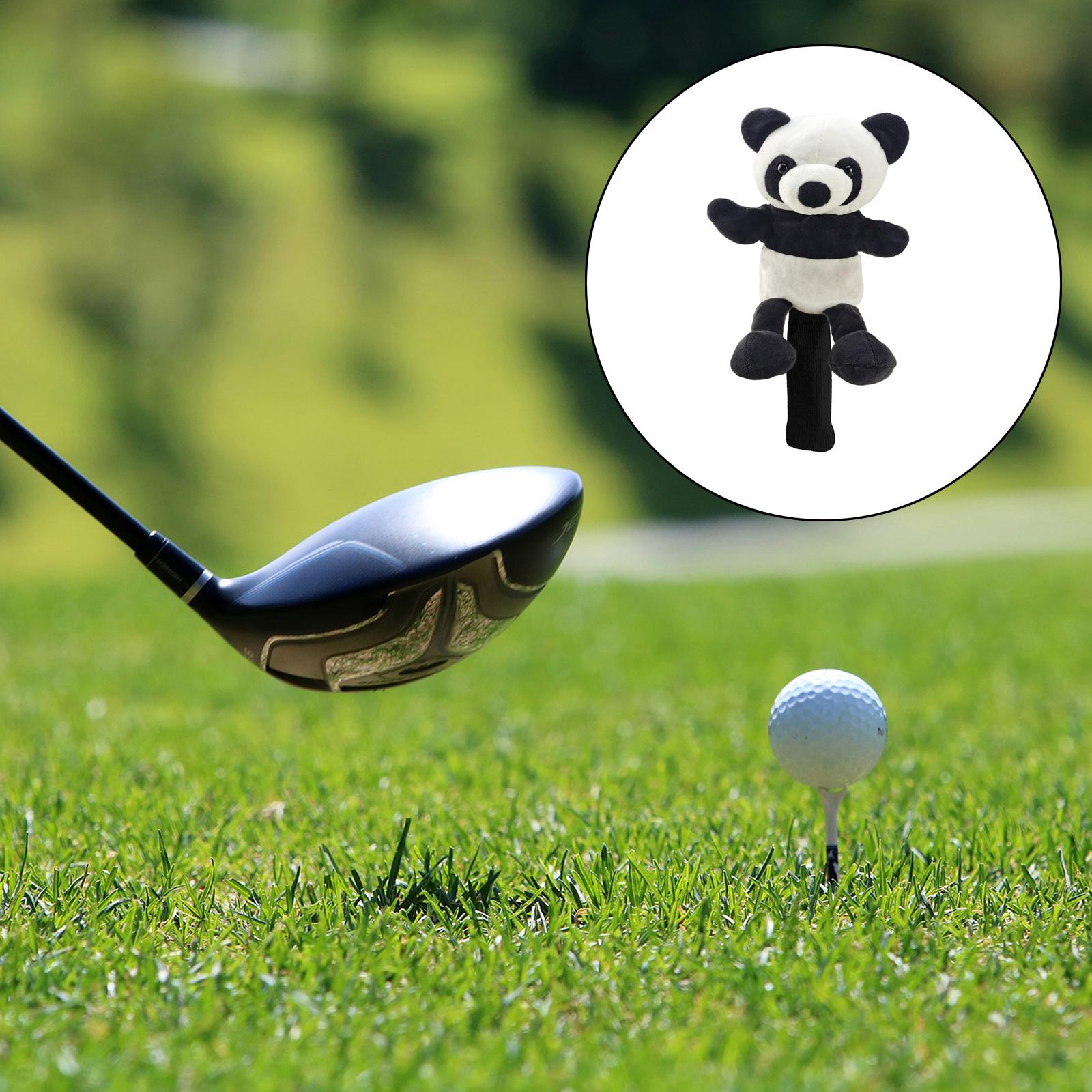 Golf Club Headcover Wood Driver Head Cover Protector Sleeve Panda