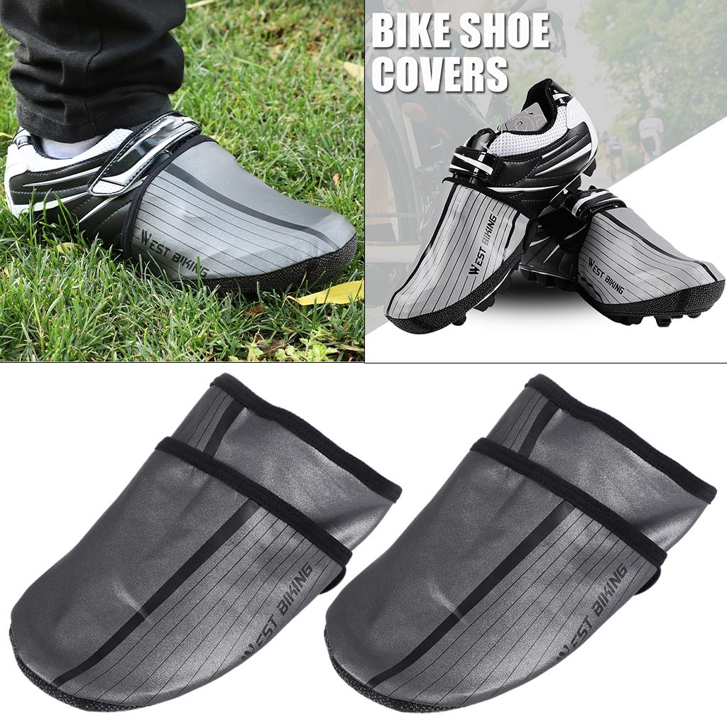 Cycling Shoe Cover Overshoes Shoecover Half Palm Riding Winter L Dark Grey