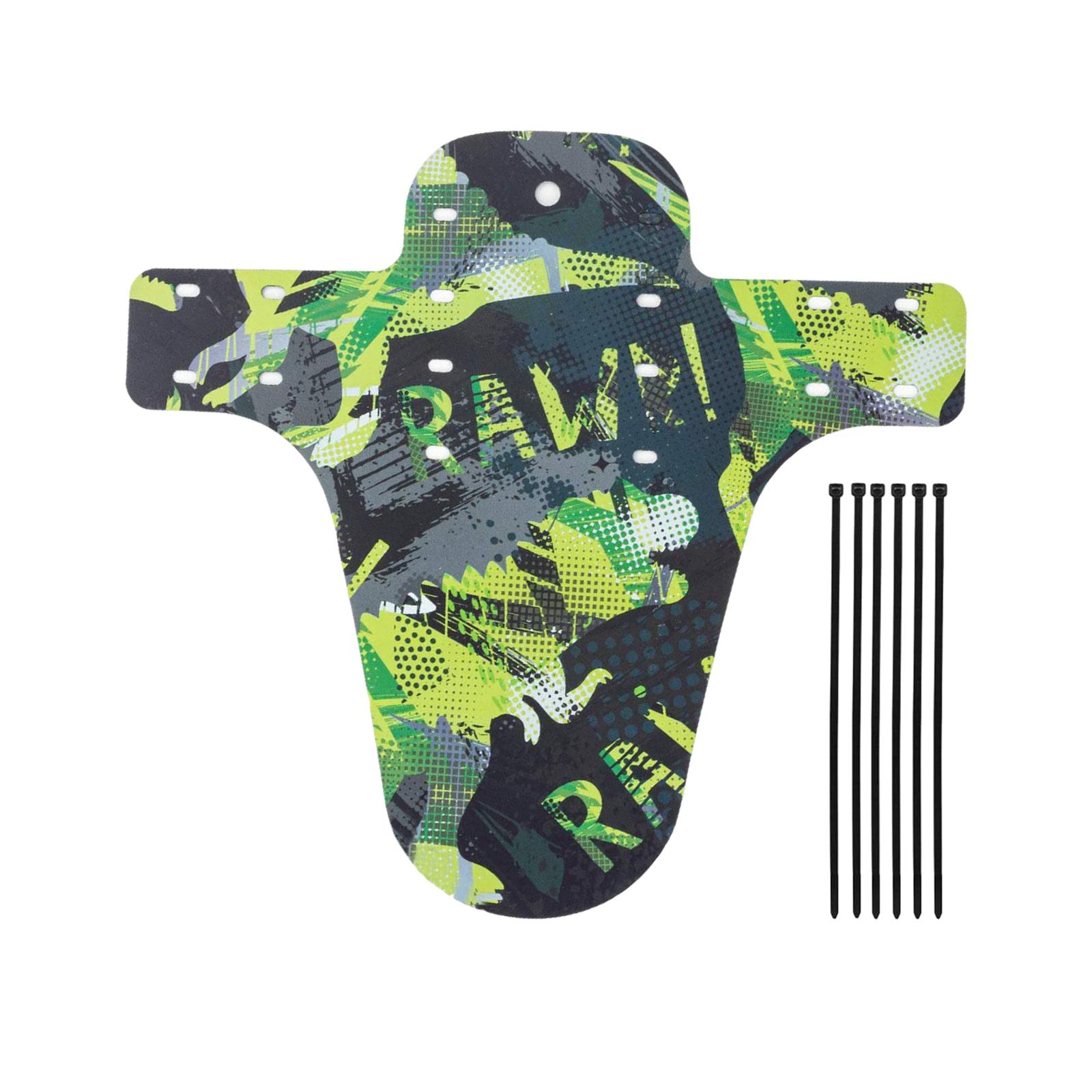 MTB Mudguard Mountain Bike Mud Guard Bicycle Front Tyre Splash Camo green