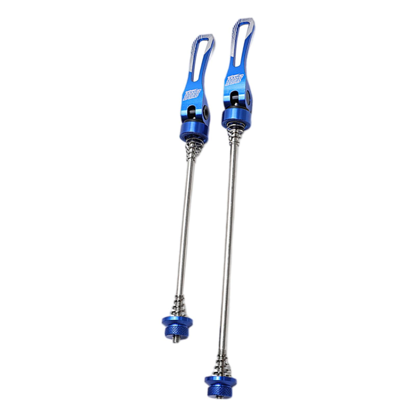 2x Bike Quick Release Axle Skewer Universal Mountain Bicycle Parts Blue