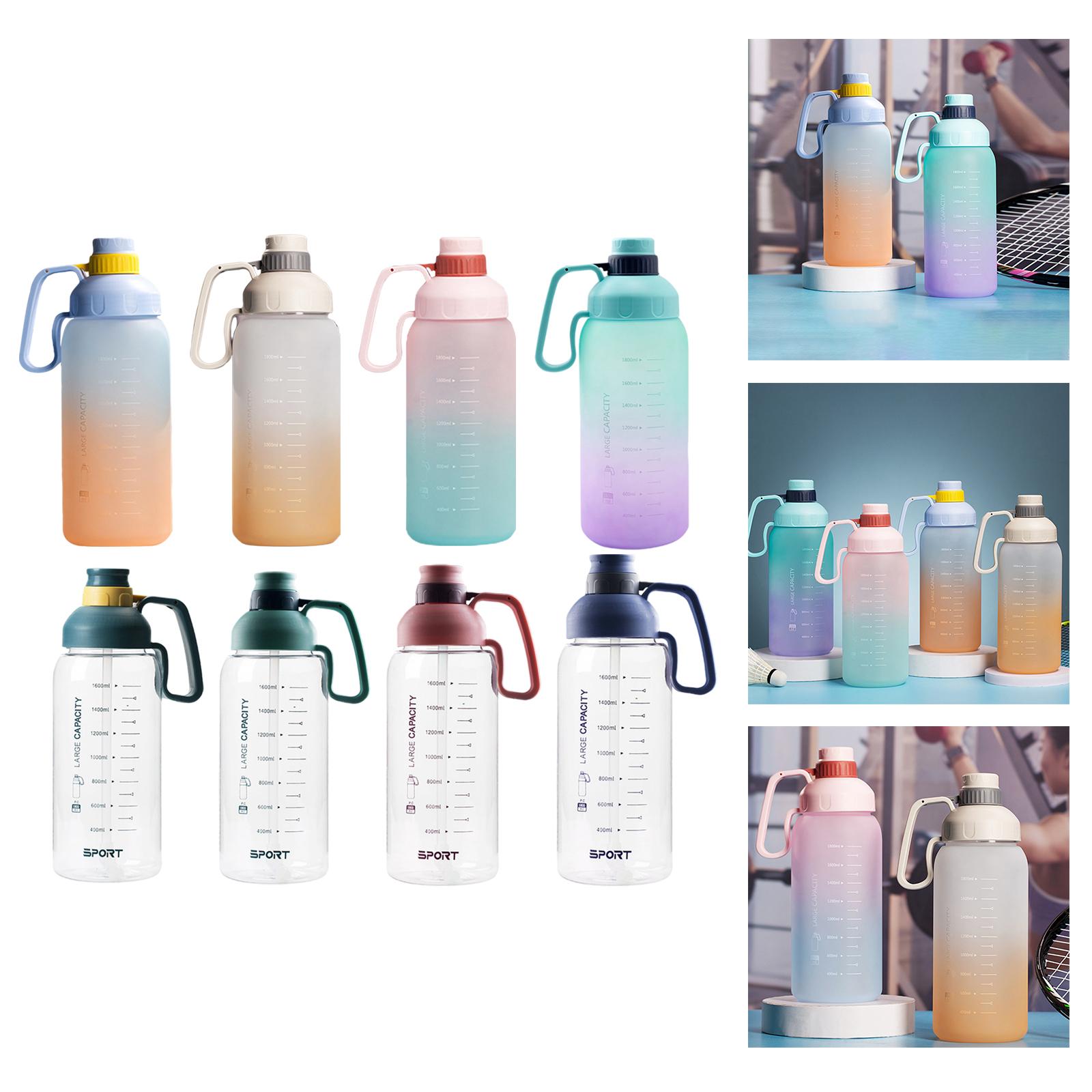 Portable Motivational Water Bottle Drinking Jug for Sports Cycling Riding A