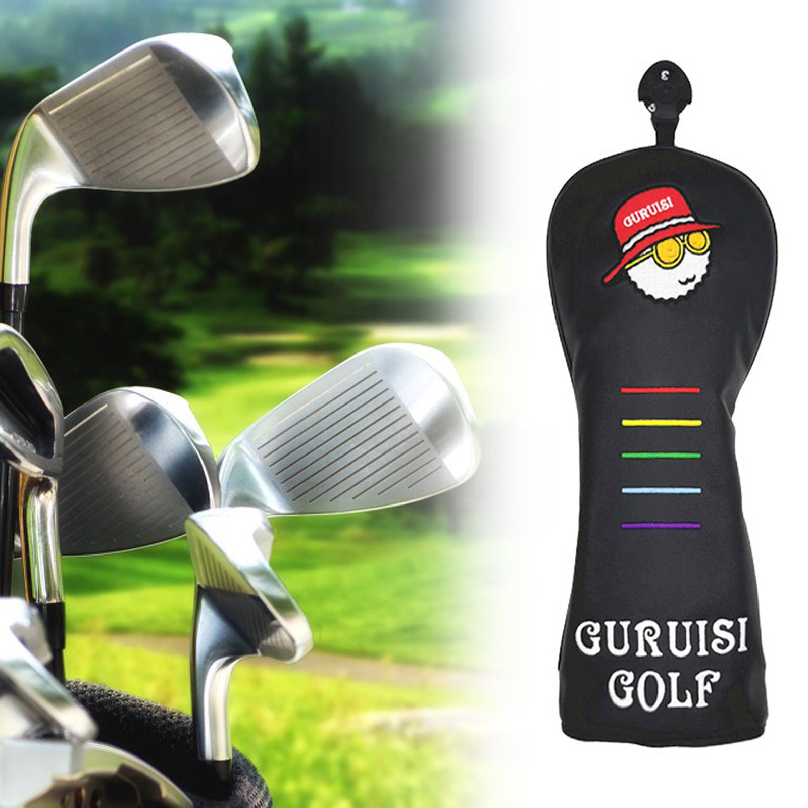 Golf Head Cover Scratch Proof Protective Club Headcover Golfer Gift Fairway Black