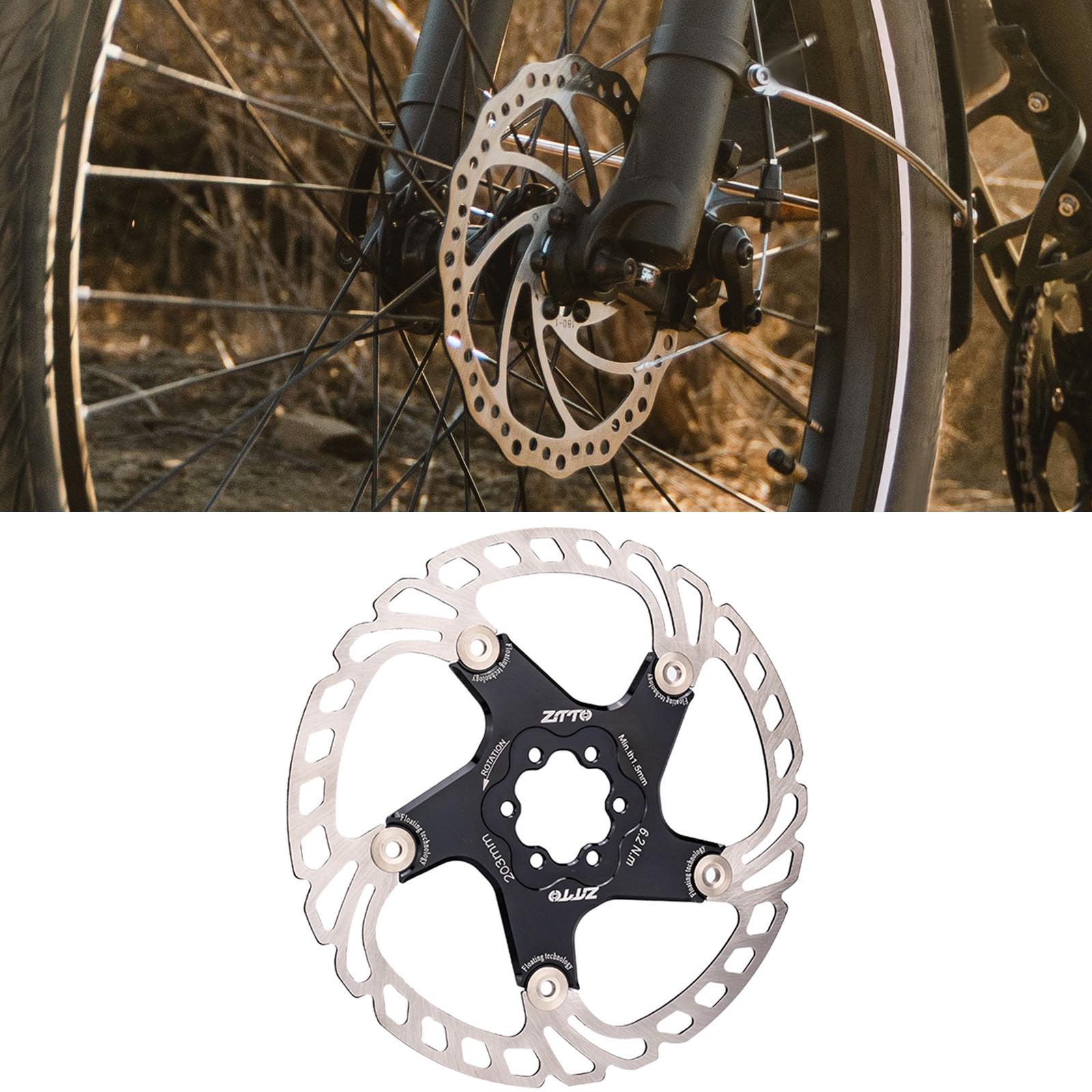 Bike Disc Brake Rotor Bicycle Brake Disc for MTB Road Bikes Black 203mm