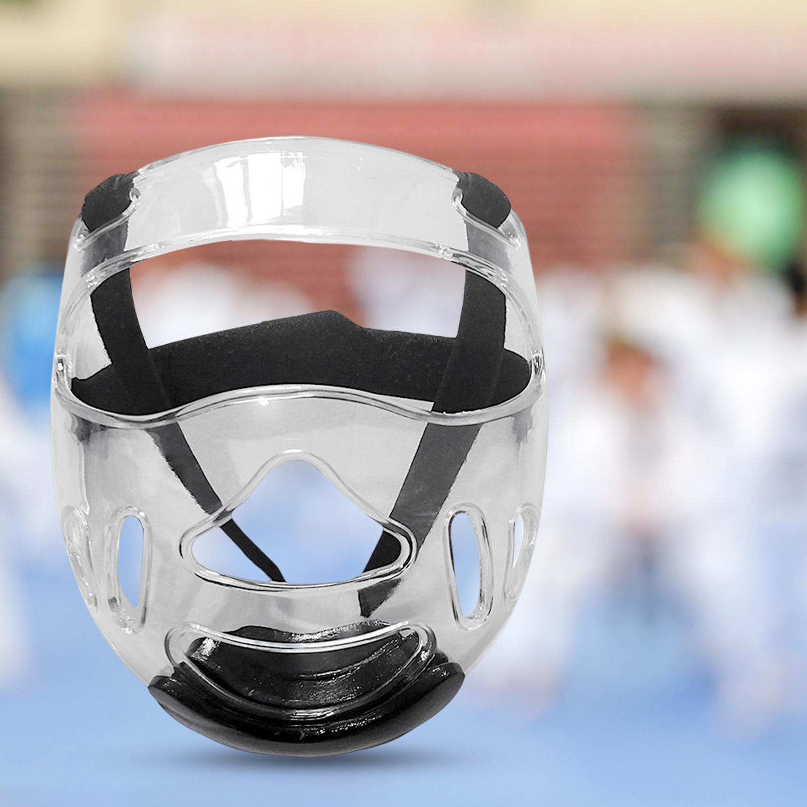 Clear Taekwondo Face Shield Protection Cover Helmet Cover Sports Gear Adults