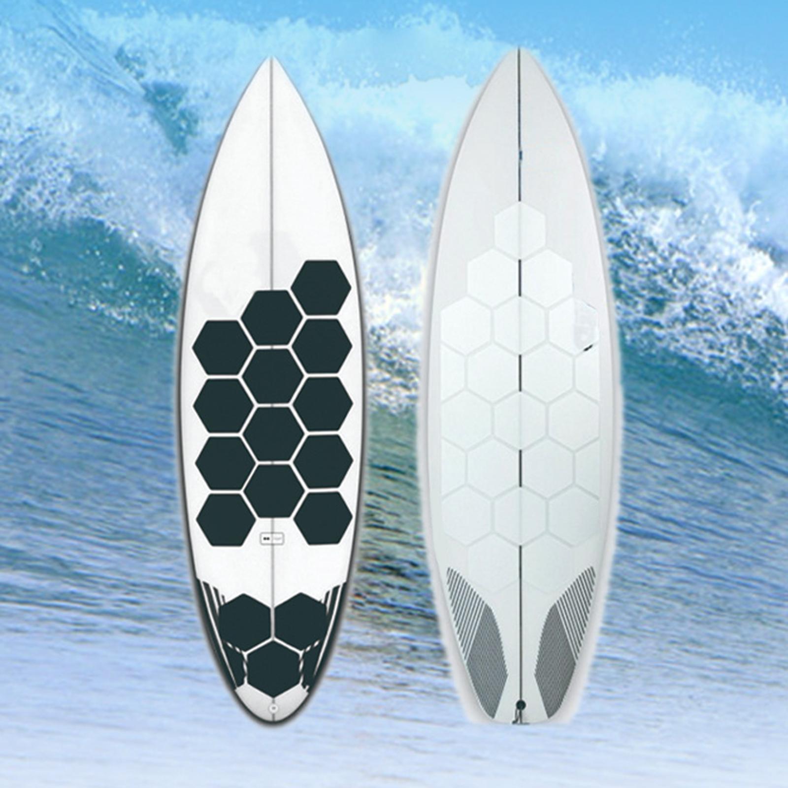 Hexagon Surfboard Traction Pads Honeycomb Hole Waxless Surfpad Deck Pads