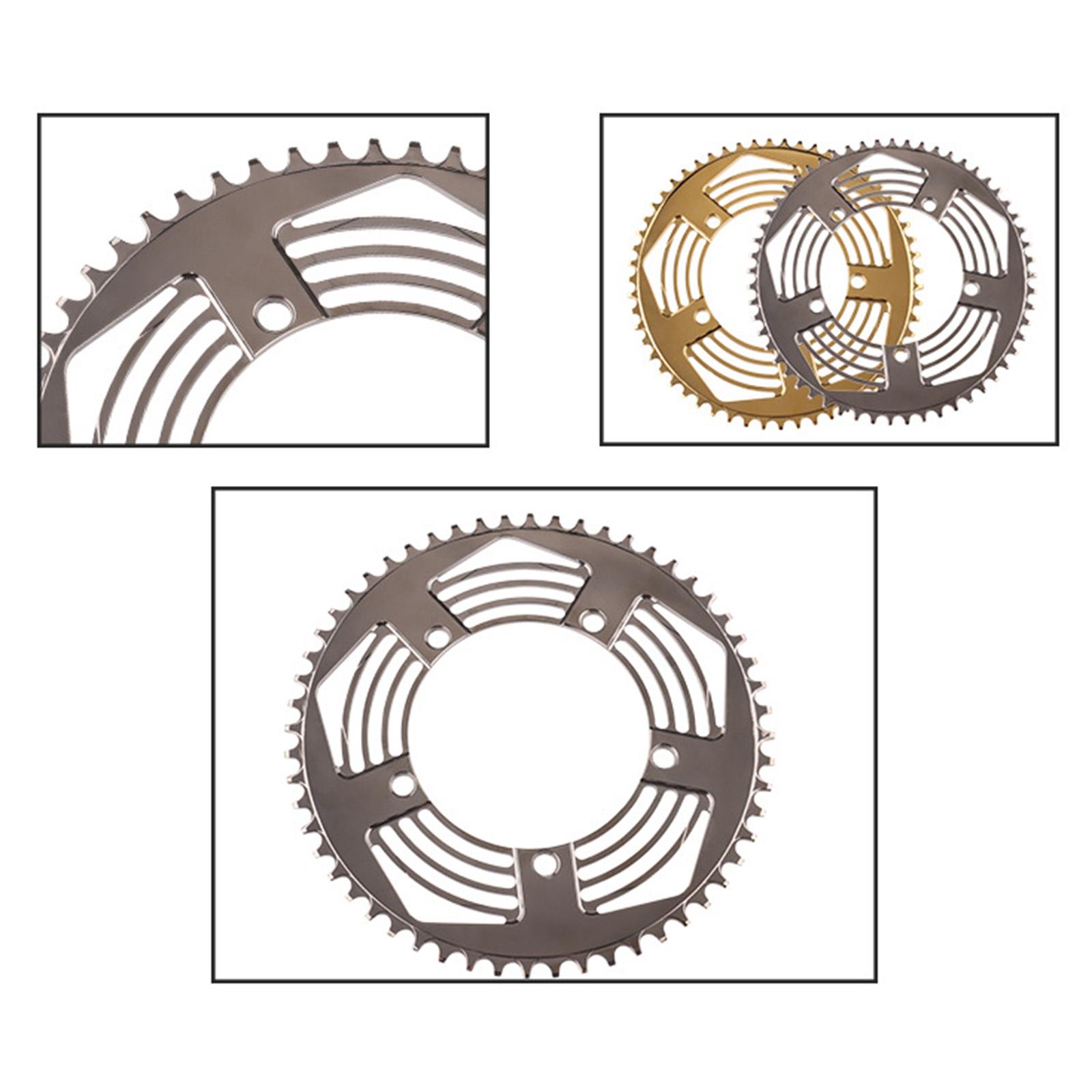 130BCD Folding Bikes Chainring Replacement Aluminum Sprocket  56T Gold 