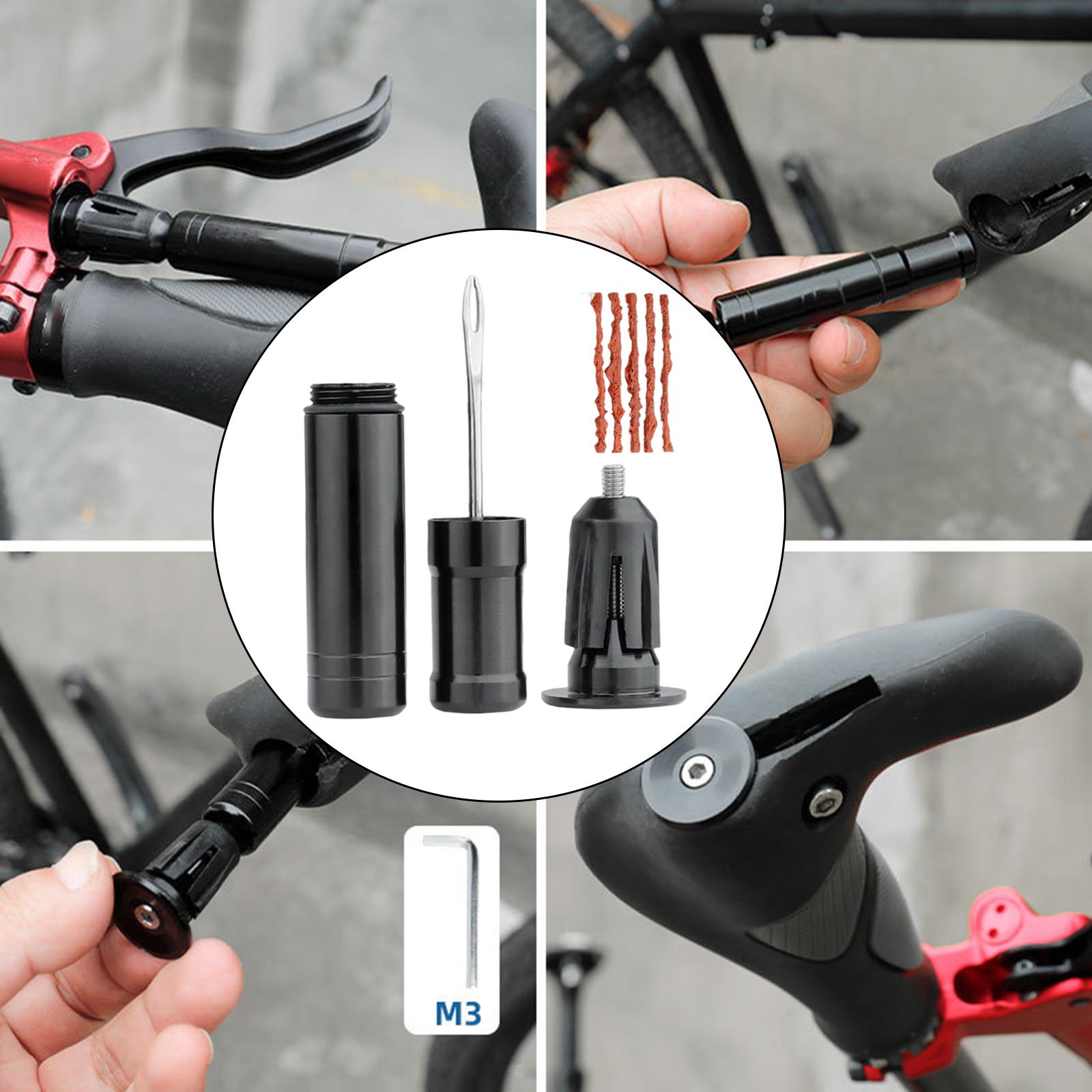 Tubeless Tire Repair Kit Handlebar Insert Tool Set for Mountain Bike