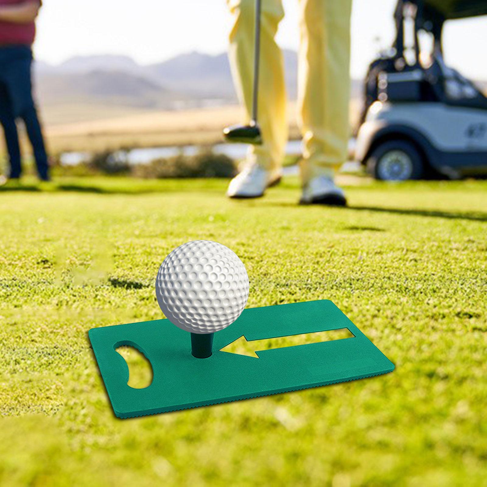 Golf Hitting Mat Nonslip Golf Practice Training Aid Rug for Office Backyard Green