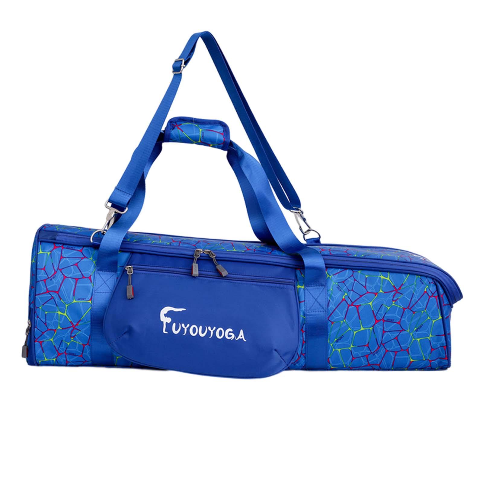 Large Yoga Bags Knapsack Yoga Mat Carrier Case for Workout Dancing Women Men blue
