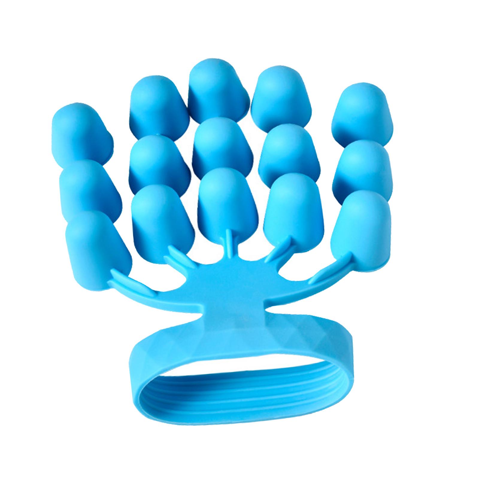 Fingers Exerciser Stretcher Finger Strengthener Piano Hand Grip Strengthener Blue