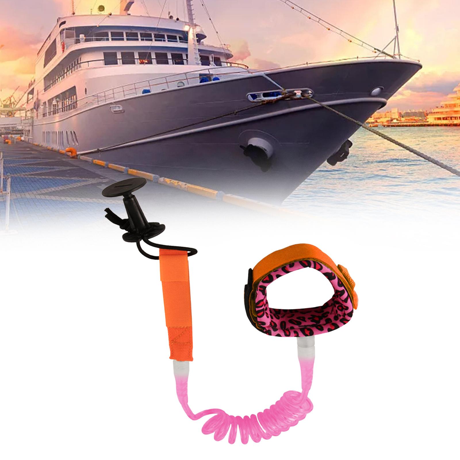 Surfboard Leash Elastic Rope for Longboard Surfboard Accessories pink