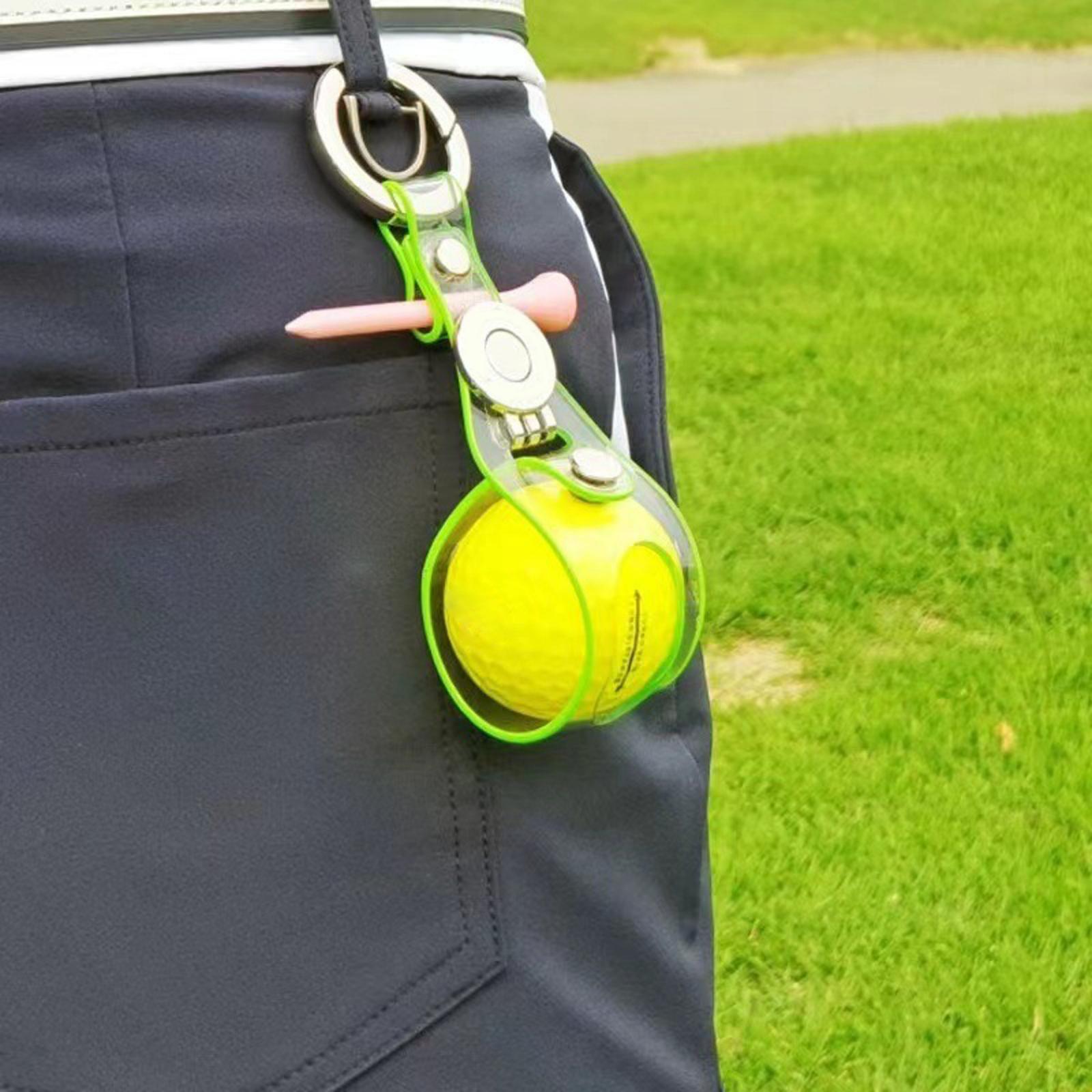 Golf Ball Holder Belt Durable Storage Case for Adults Man Sporting Accessory Green